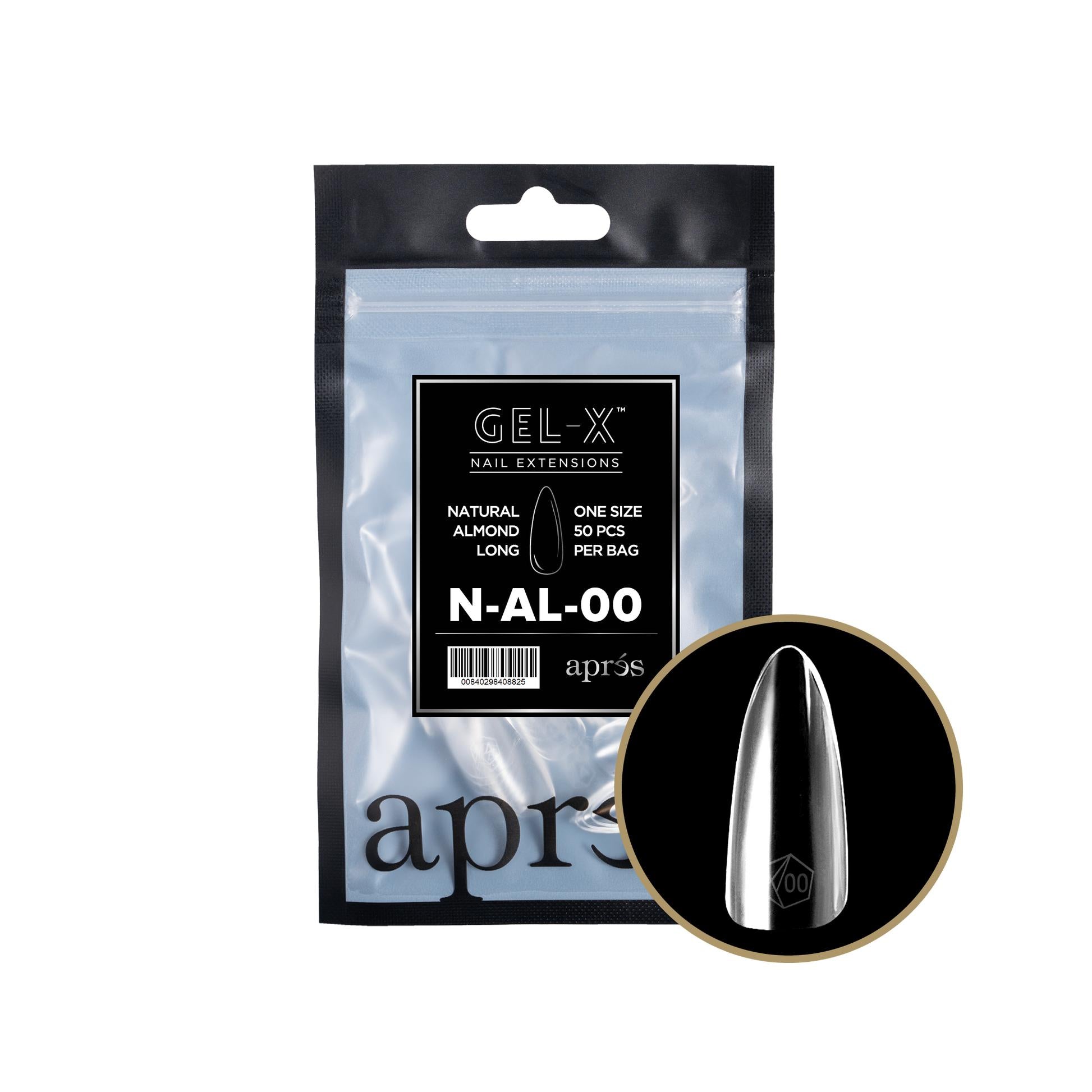 Apres Gel X 2.0 Refill Bags - Sculpted Square Short Size 2 (50 Pcs) | Professional Nail Extension Kit for Home & Salon Use | Perfect for DIY Manicures, Nail Art, and Special Occasions