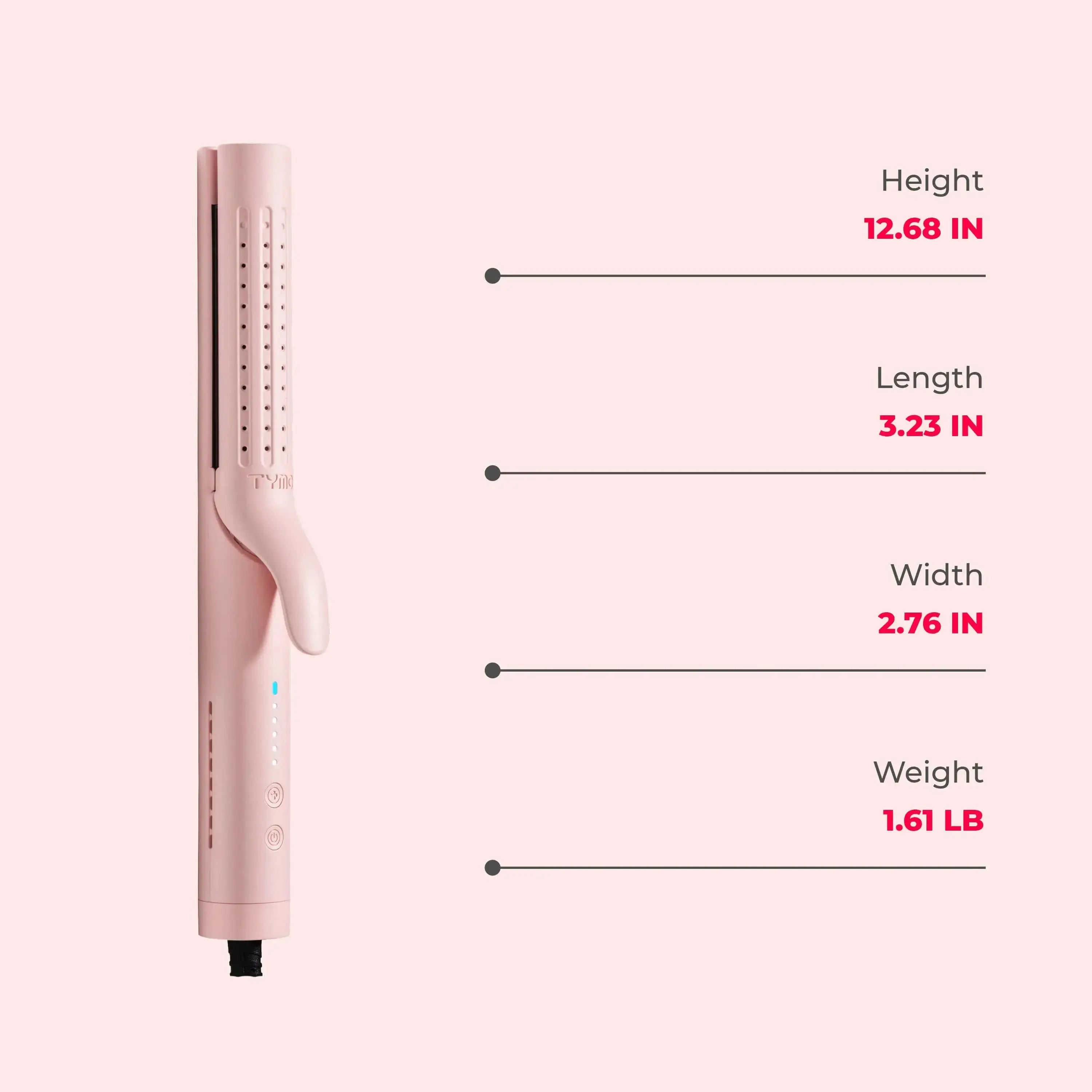 TYMO Airflow Pink Hair Dryer - Professional Ionic Blow Dryer for Fast Drying & Frizz Control - Perfect for Home, Salon & Travel Use