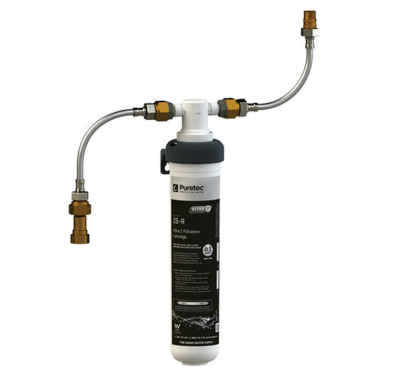 Puretec PureMix Z6 High Flow Undersink Water Filtration System - 0.1 Micron Filter, 9.5LPM Flow Rate for Clean Drinking Water - Perfect for Kitchen Sink, RV, and Office Use