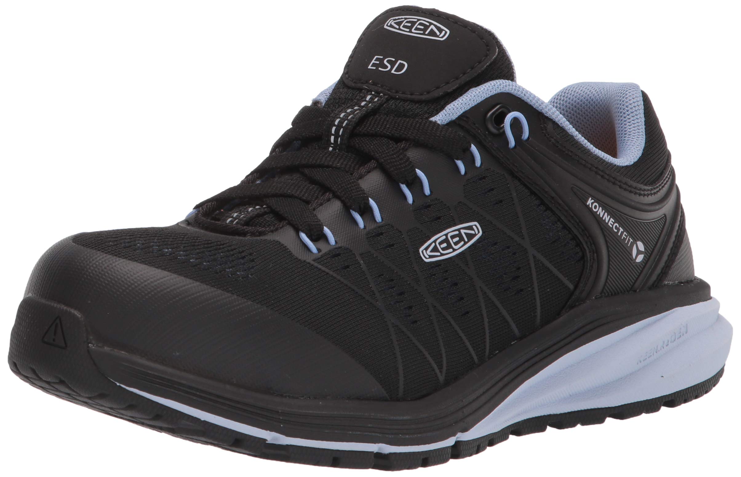 KEEN Utility Women's Vista Energy Low Height Sneaker - Composite Toe ESD Safety Work Shoes for Women - Lightweight & Comfortable for Construction, Warehouse & Industrial Work
