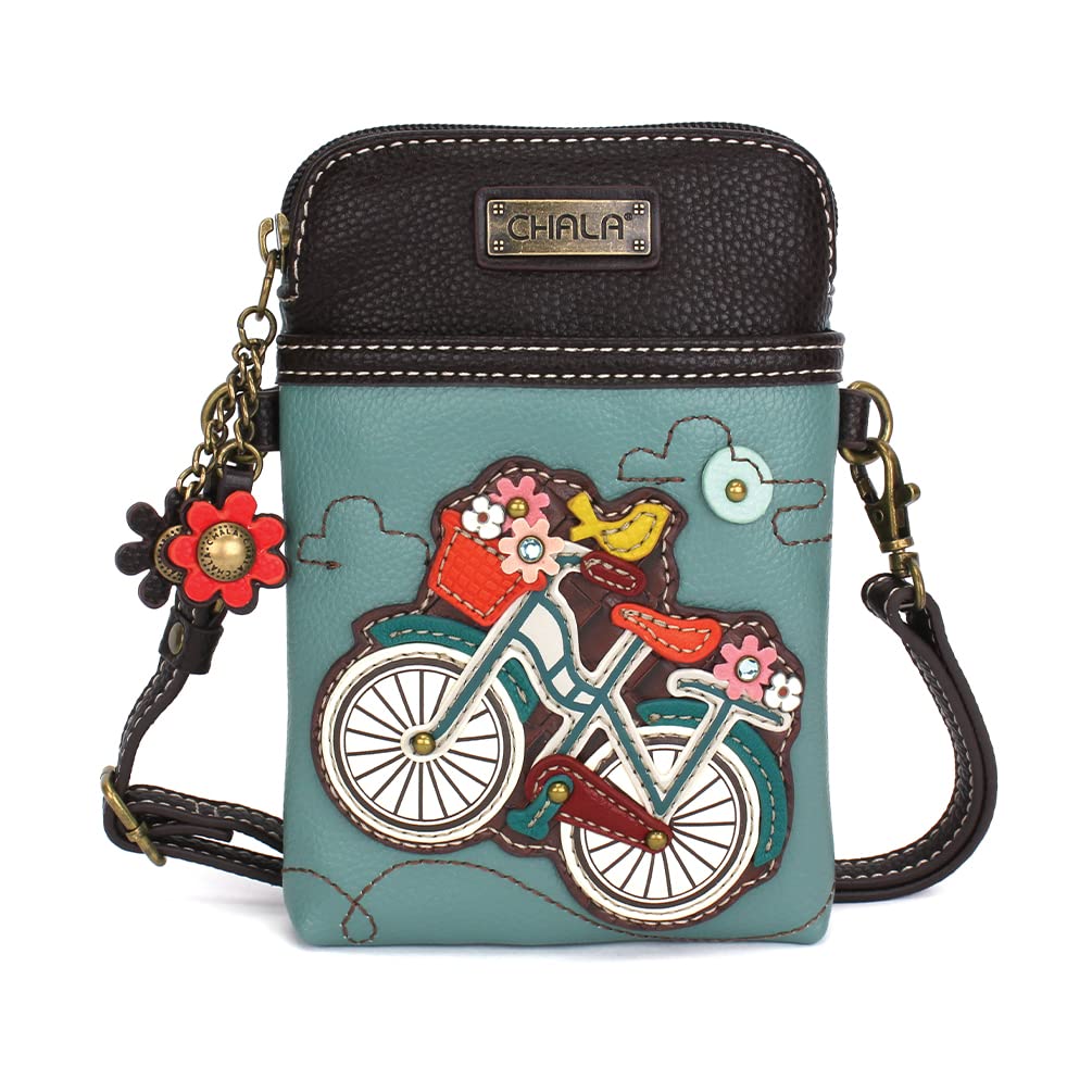 CHALA Women's Crossbody Phone Purse - PU Leather & Canvas Adjustable Strap Handbag for iPhone, Wallet & Essentials | Perfect for Travel, Shopping & Everyday Use