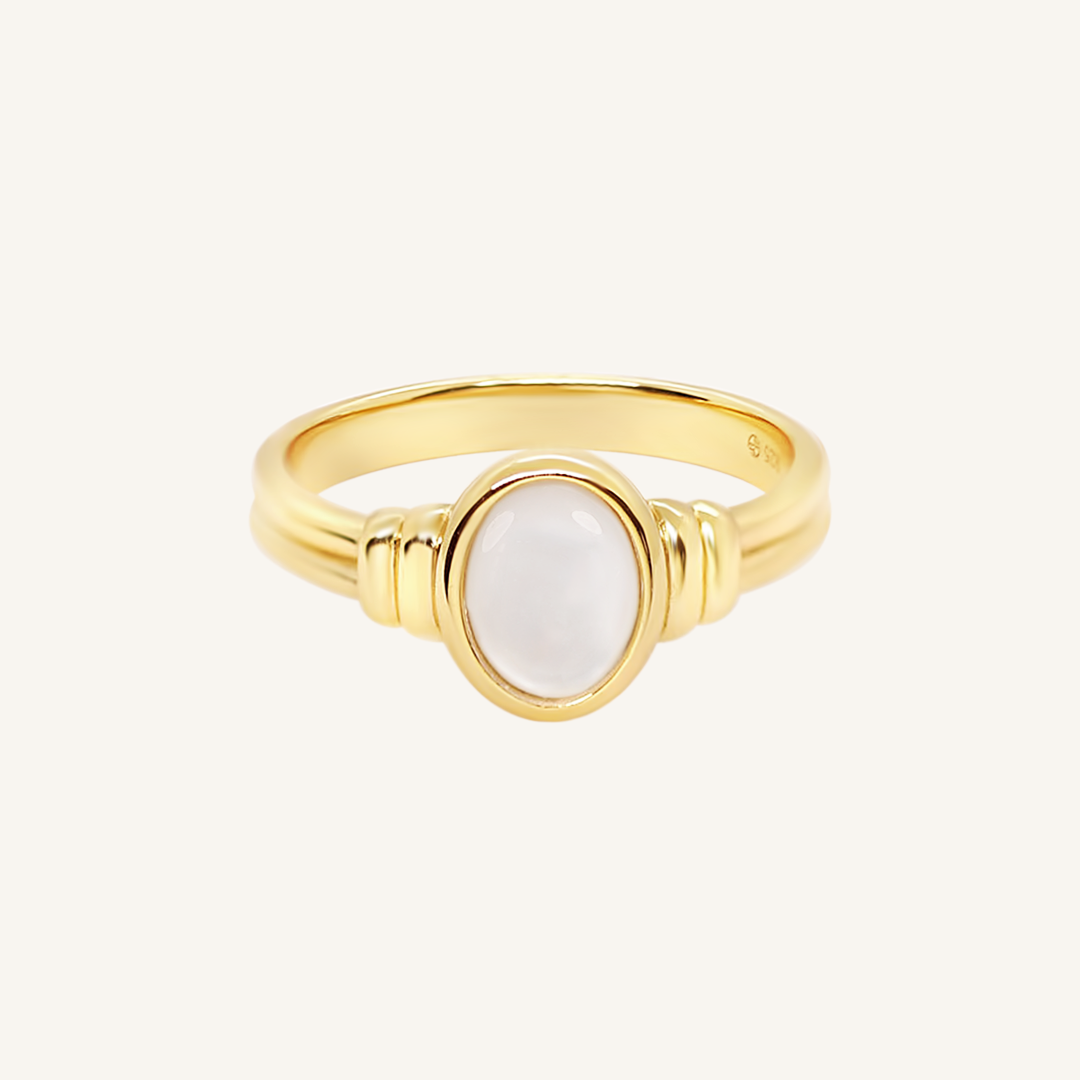 Fable Mother of Pearl Ring - Elegant Handmade Pearl Jewelry for Women | Perfect for Weddings, Anniversaries & Special Occasions