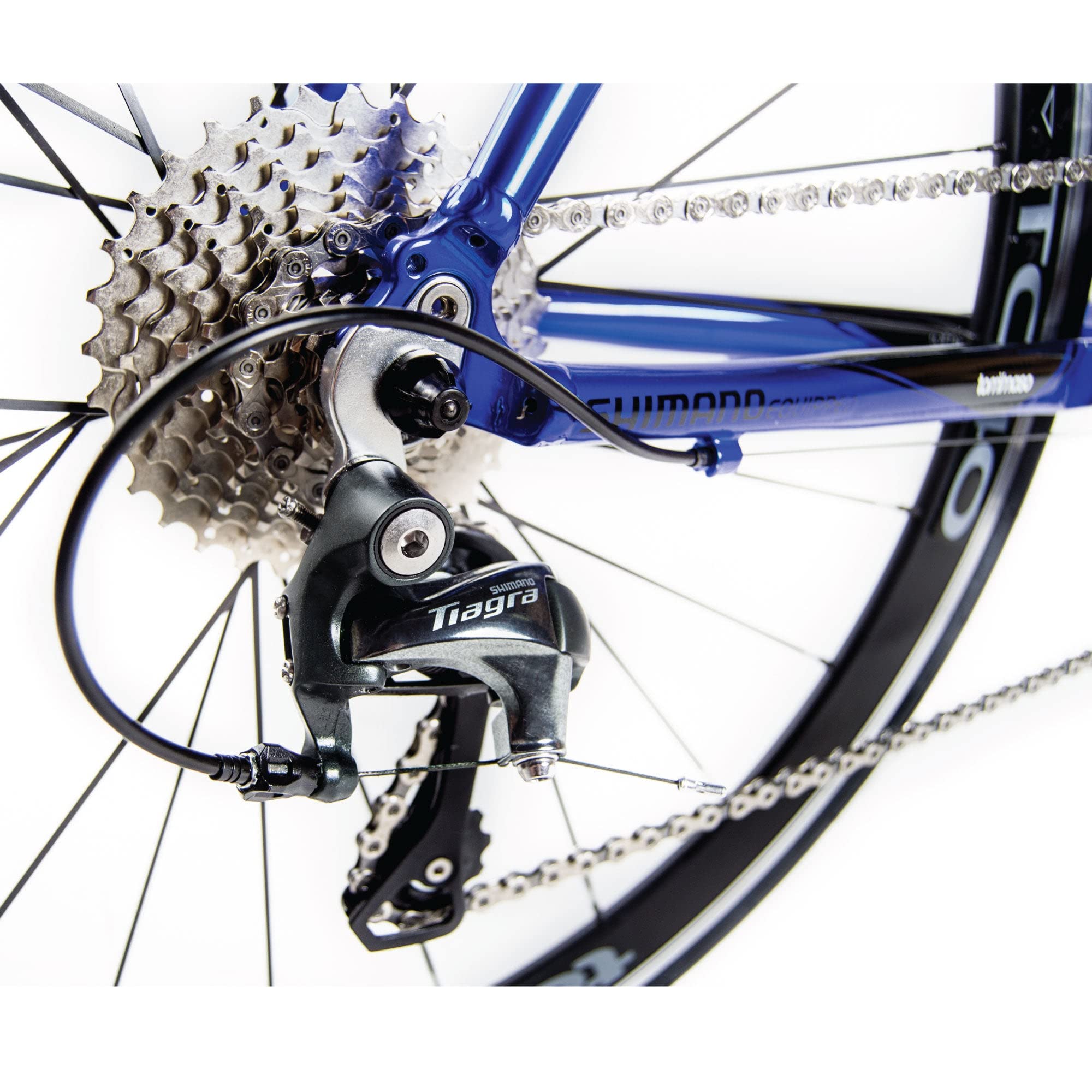 Tommaso Monza Aluminum Road Bike with Carbon Frame - Shimano Tiagra 24-Speed Men's Bicycle, Blue, 56cm - Perfect for Commuting, Fitness Training & Long-Distance Cycling