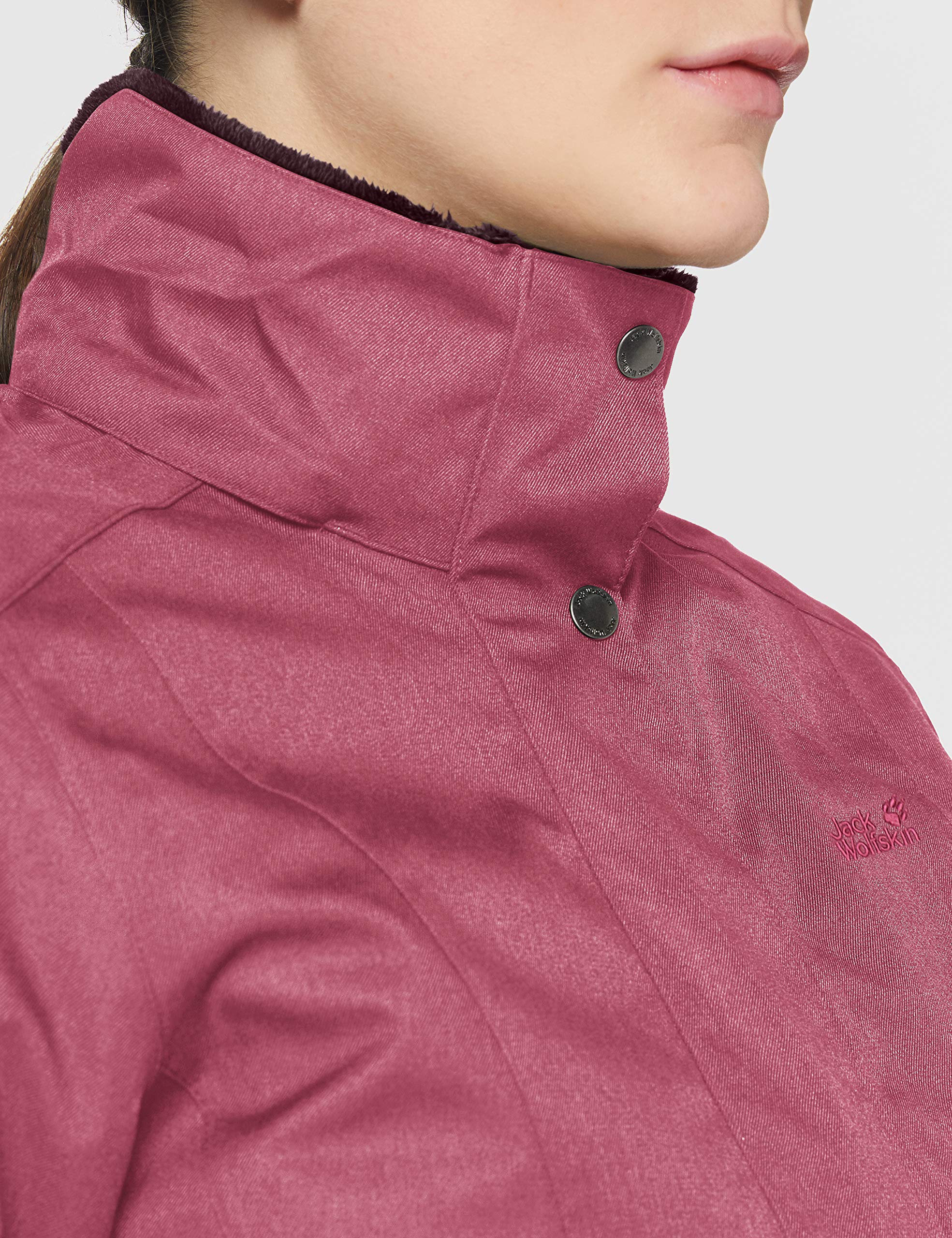 Jack Wolfskin Women's Park Avenue Waterproof Windproof Jacket - Lightweight Winter Coat for Hiking, Travel & Outdoor Activities