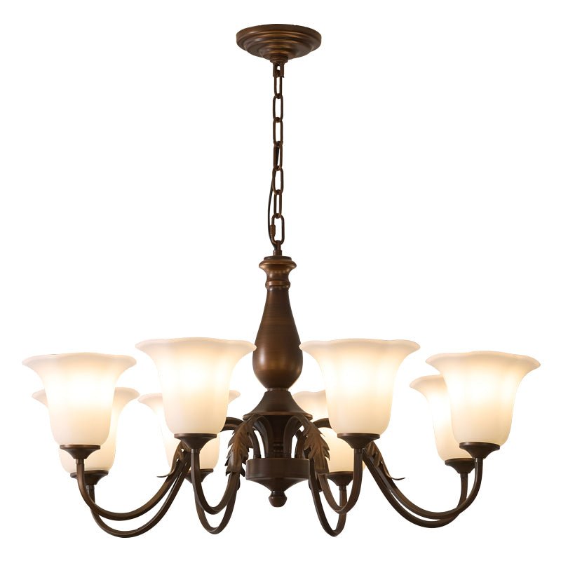 Aurelia Fleur Crystal Chandelier - Elegant Modern Ceiling Light Fixture for Dining Room, Living Room & Bedroom | Perfect for Home Decor & Wedding Venues