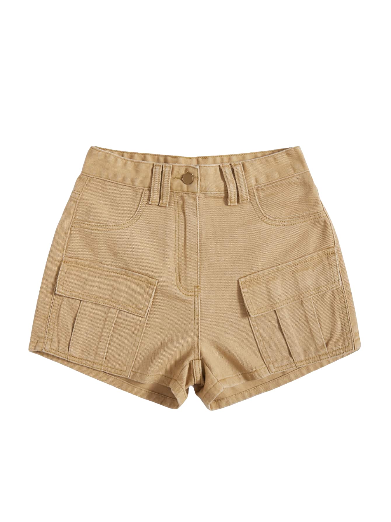 Verdusa Women's High Waist Denim Cargo Shorts with Pockets - Casual Stretch Comfort Fit for Summer Outdoor Activities, Travel & Streetwear Fashion