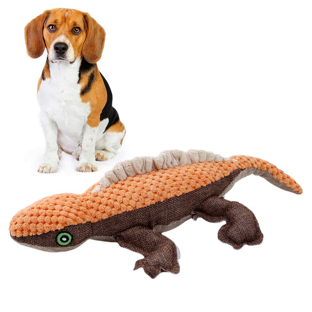 Balacoo Durable Squeaky Dog Chew Toy - Indestructible Plush Lizard for Aggressive Chewers, Teeth Cleaning Interactive Toy for Small, Medium & Large Dogs - Perfect for Playtime, Training & Dental Health