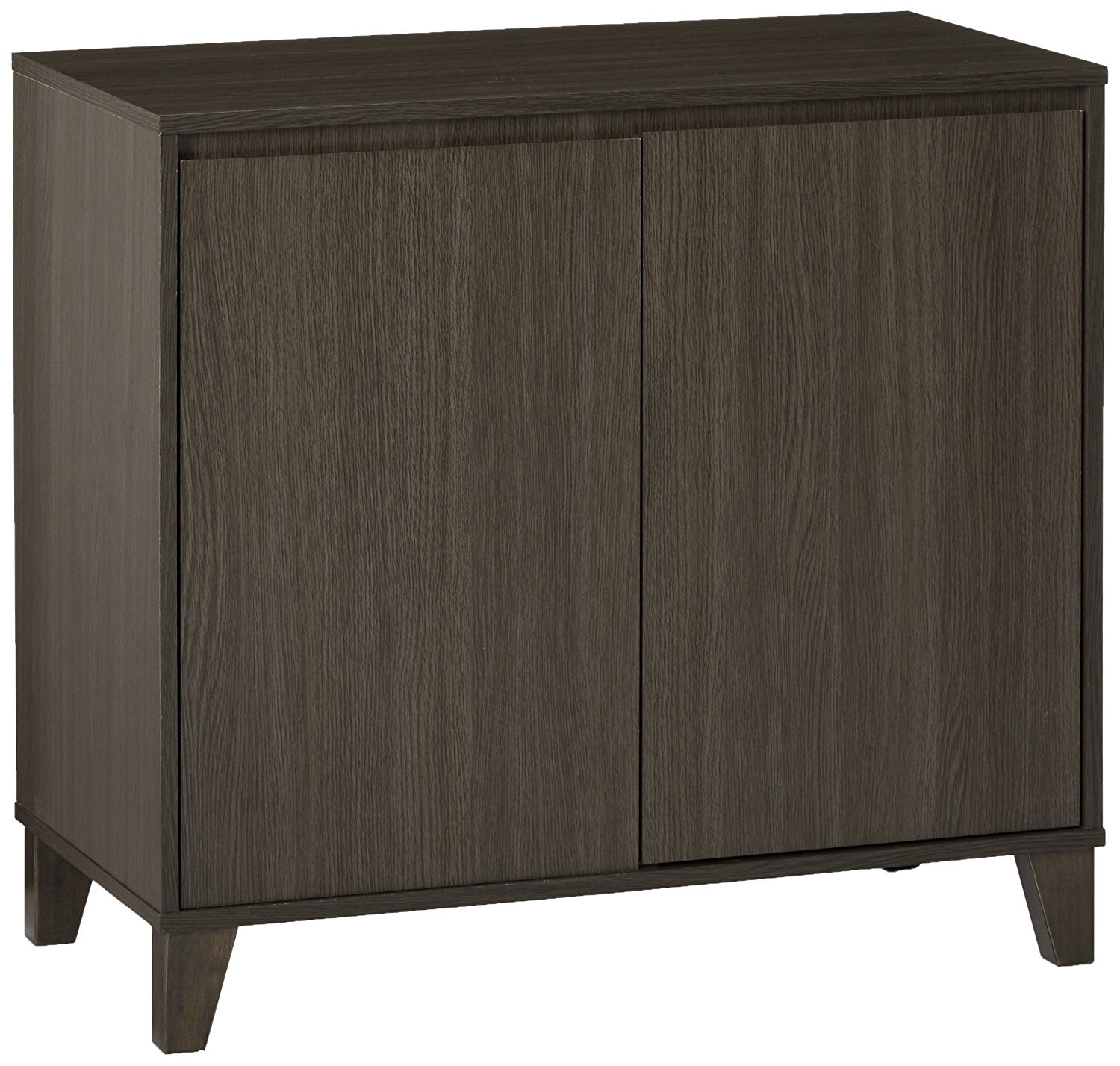 Kings Brand Furniture - 2 Door Cabinet Entryway Console Table with Storage Shelf, Oak Gray - Perfect for Hallway, Living Room & Entryway Organization