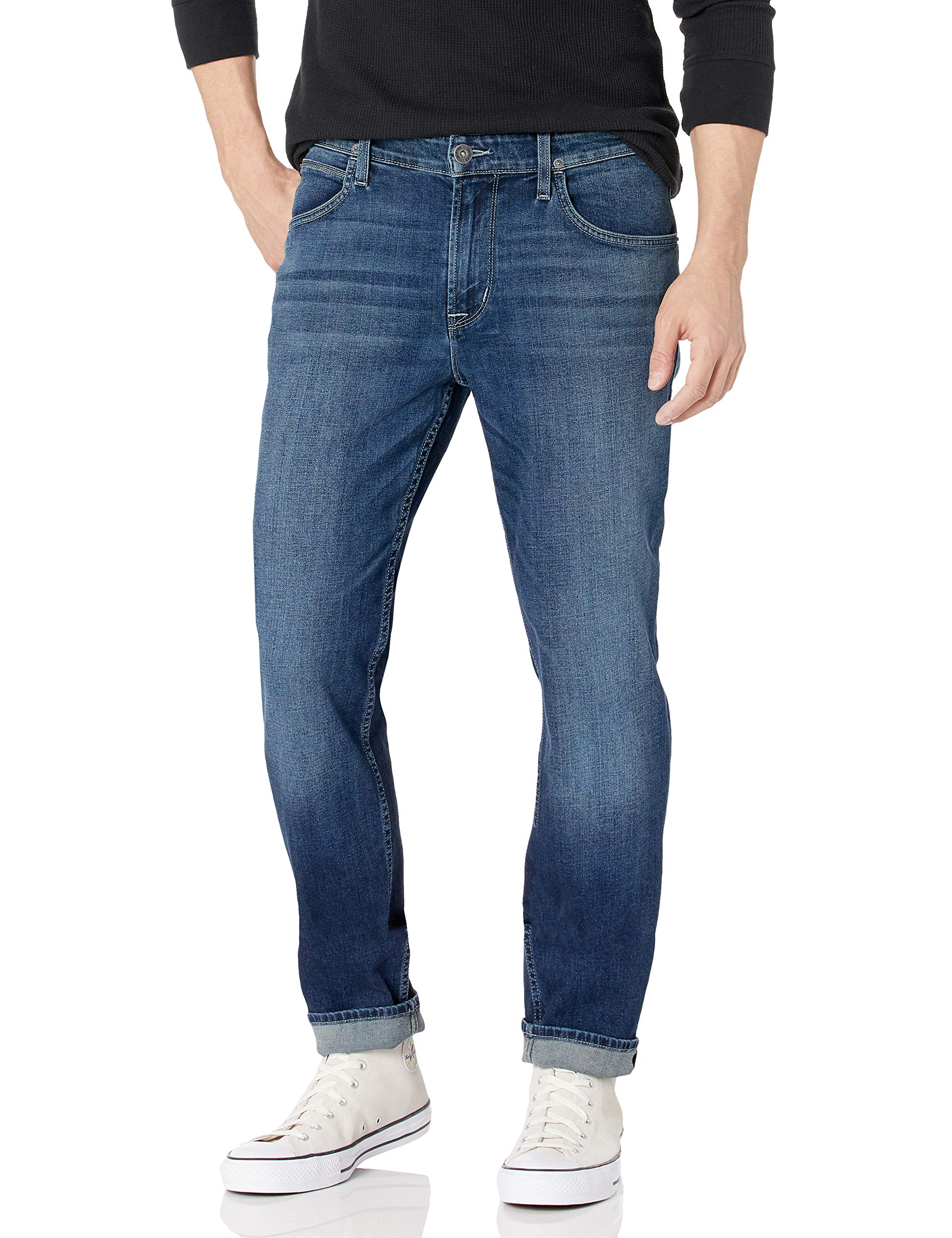 HUDSON Men's Blake Slim Straight Leg Jean - Comfortable & Stylish Denim Pants for Casual Wear, Work & Everyday Outfits