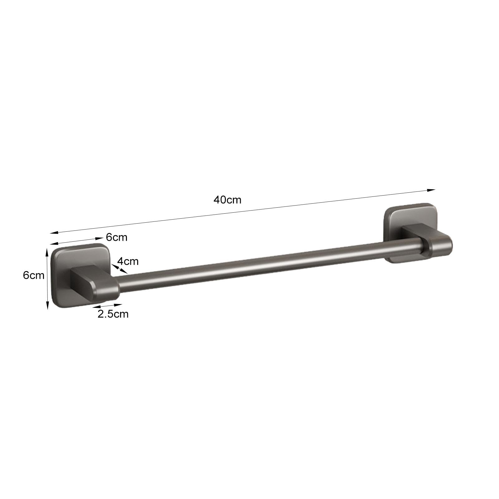 Premium Heavy Duty Aluminum Towel Rack - 40Cm Modern Bathroom & Kitchen Towel Bar - Durable Rustproof Design for Living Room, Bedroom, Spa & Hotel Use