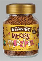 Premium Merry Marzipan Flavored Coffee Beans 50g - Rich Aromatic Blend for Holiday Gifting & Cozy Winter Mornings
