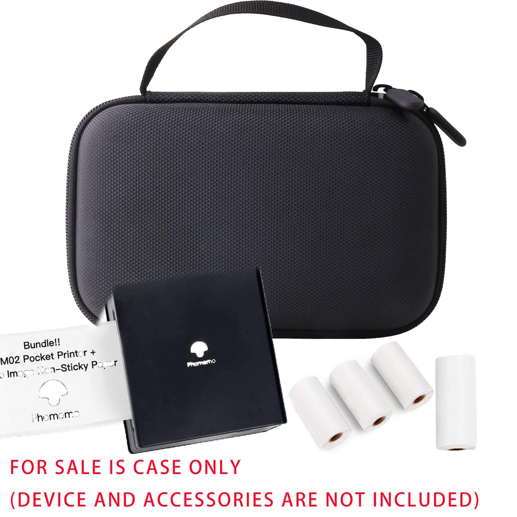 Phomemo M02/M02S & Aibecy GOOJPRT PeriPage Mini Printer Hard Carrying Case - Durable Portable Protective Cover for Travel, Office & School Use