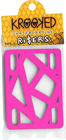 Krooked Riser Hot Pink 1/8 Skateboard Deck - Perfect for Street Skating and Tricks | Durable Construction for Smooth Rides