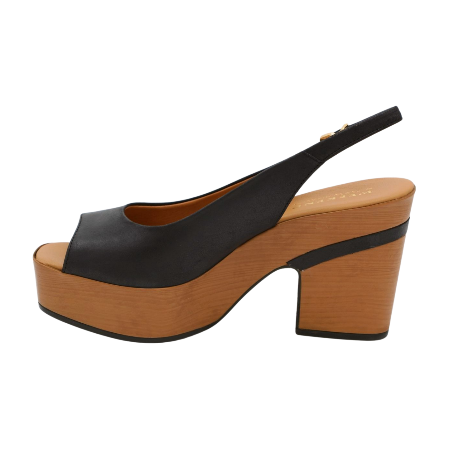 PEDRO MIRALLES TUZLA Women's Black Leather Chunky Platform Sandals - Fashion High Heel Open Toe Summer Shoes for Casual Outings & Beach Vacations