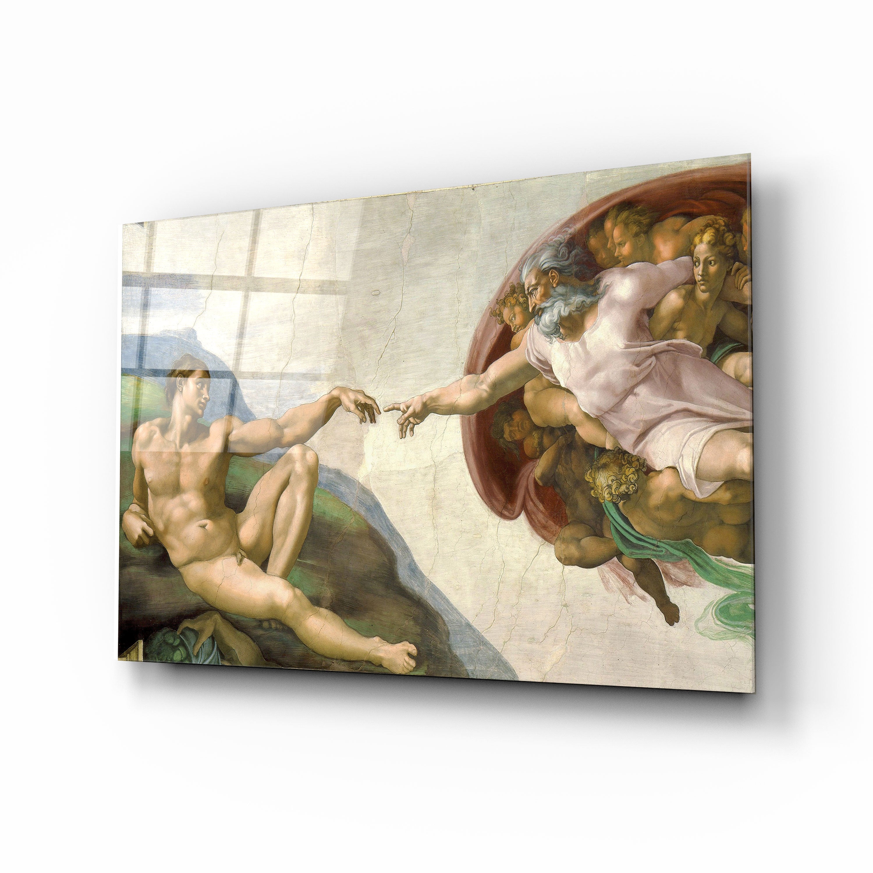 The Creation of Adam by Michelangelo - Famous Renaissance Art Print for Home Decor & Office Wall Art - Perfect for Living Rooms, Bedrooms & Gifts
