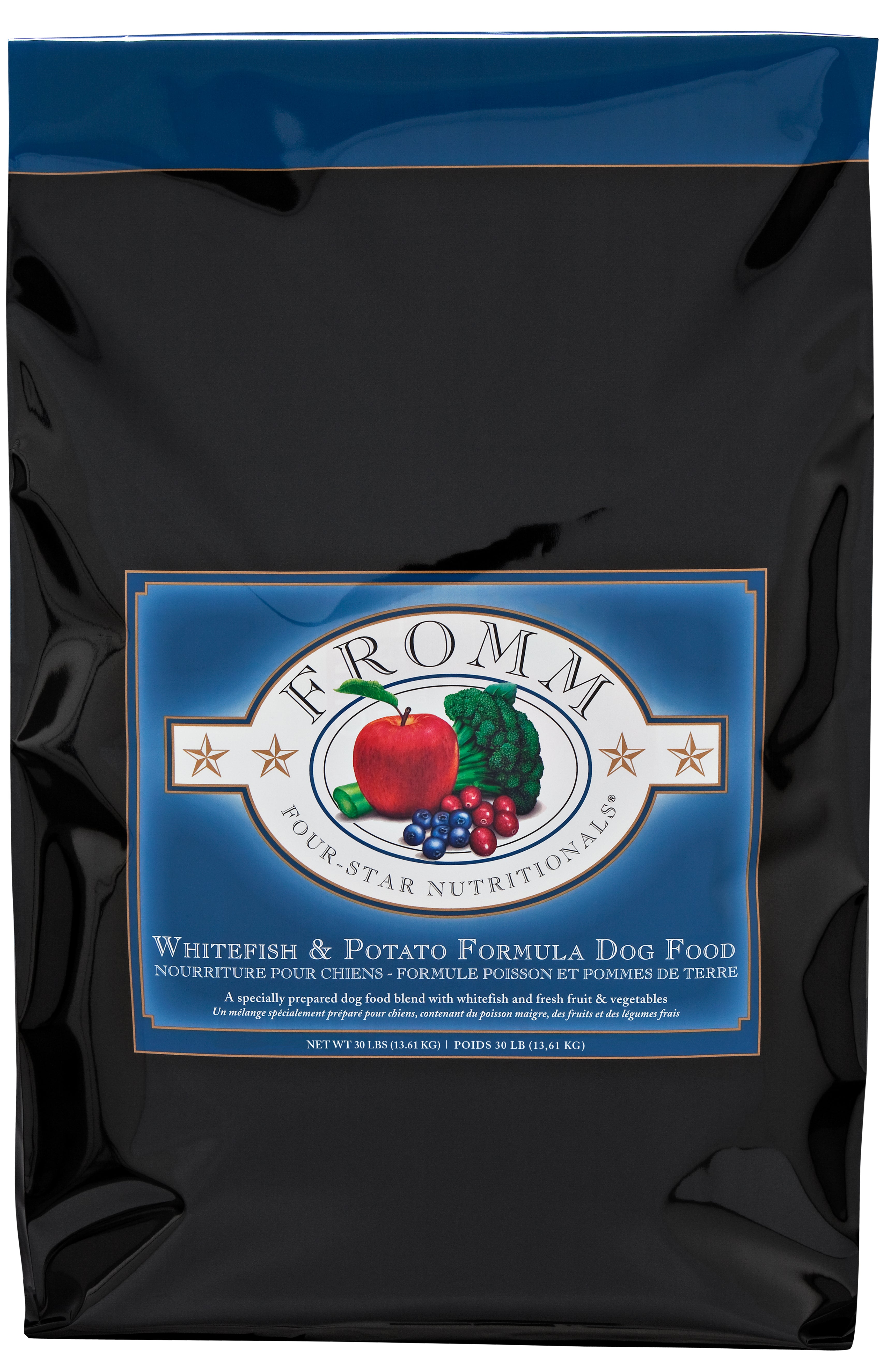 Premium Fromm Four Star Grain-Free Dry Dog Food - Whitefish & Potato Recipe for Sensitive Stomachs - Ideal for Adult & Senior Dogs - Perfect for Daily Meals & Digestive Health Support