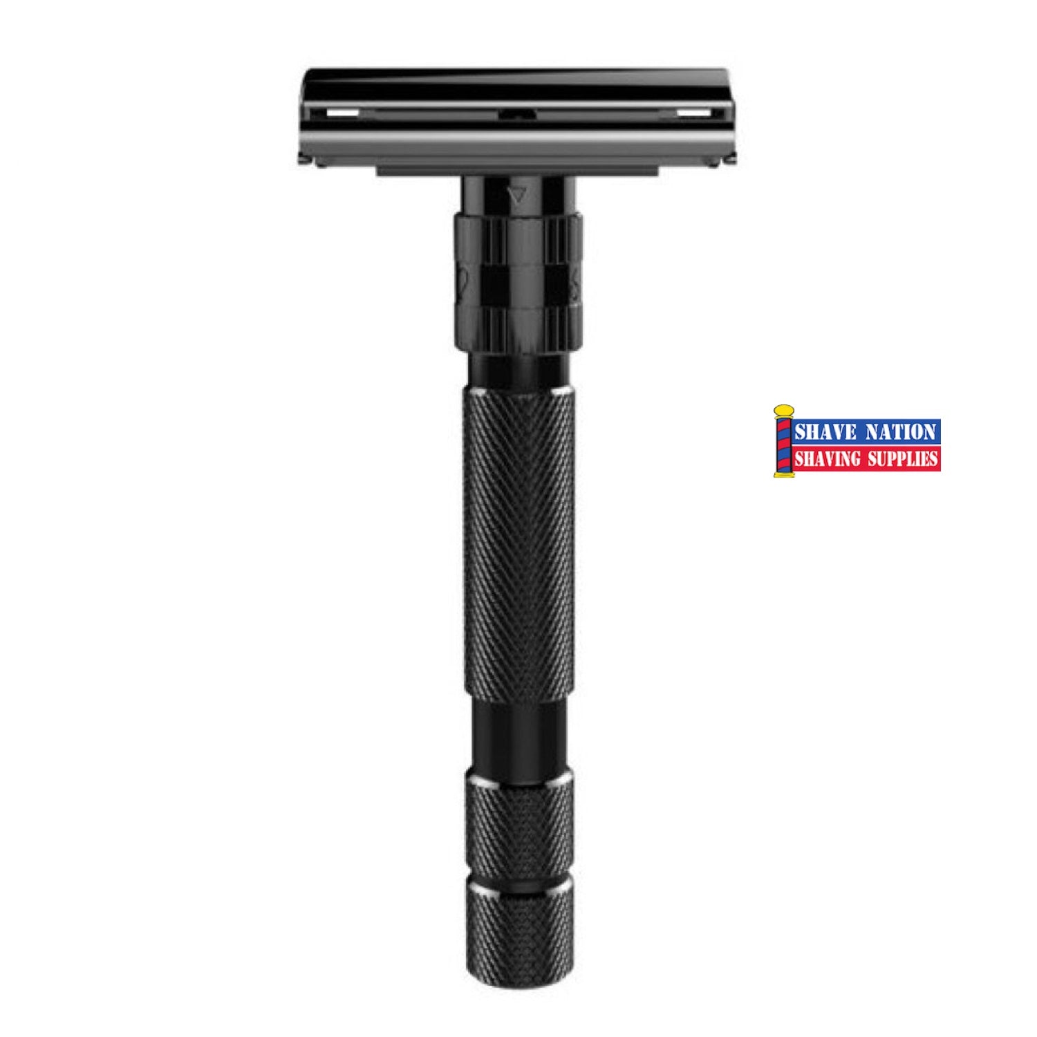 Rockwell Model T2 Adjustable Butterfly Safety Razor for Men - Premium Stainless Steel Double Edge Razor for Smooth Shaving - Perfect for Travel & Daily Grooming
