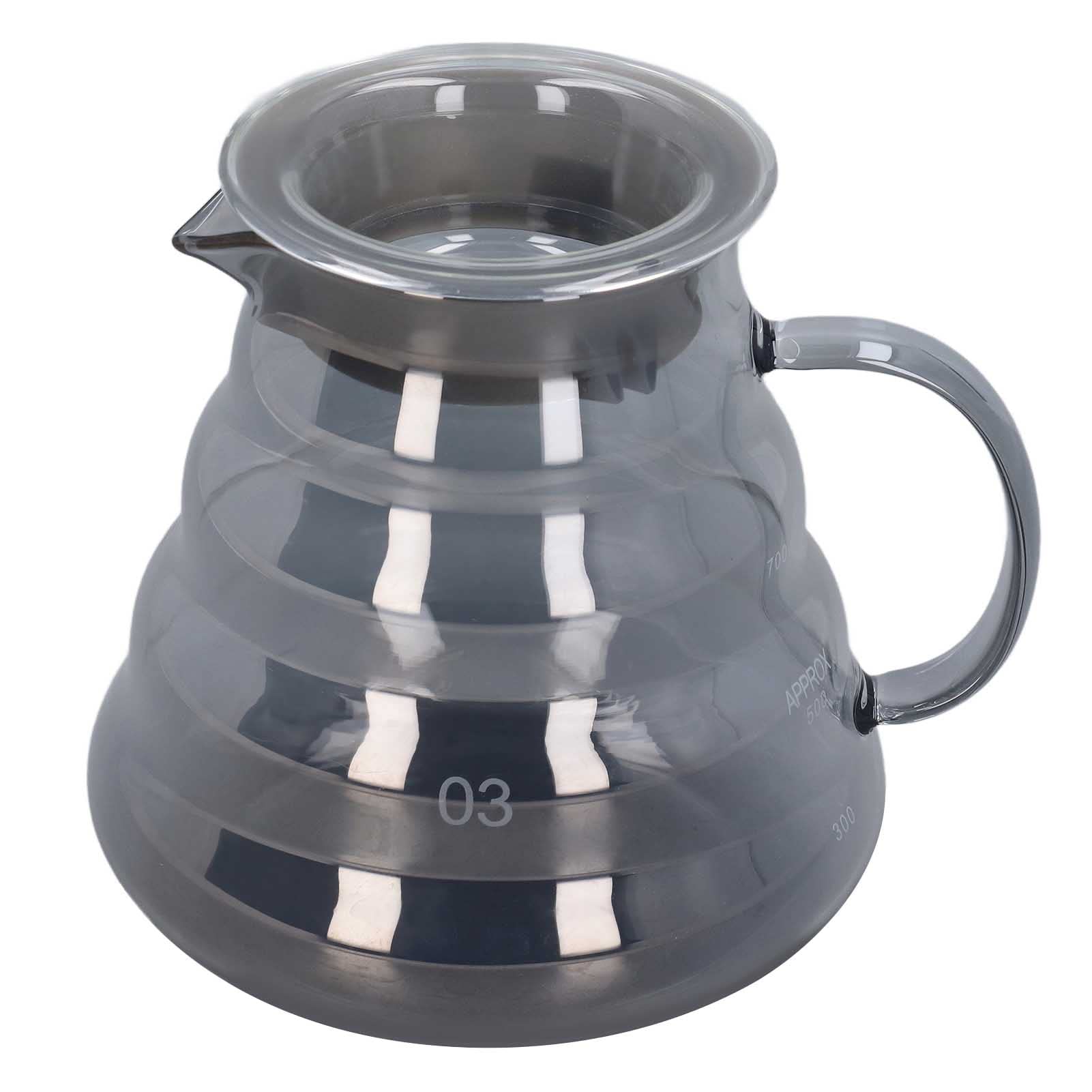 Premium Electroplated Grey Hand Coffee Pot - Explosion Proof & Heat Resistant Coffee Maker for Home - Perfect for Espresso, French Press & Stovetop Brewing