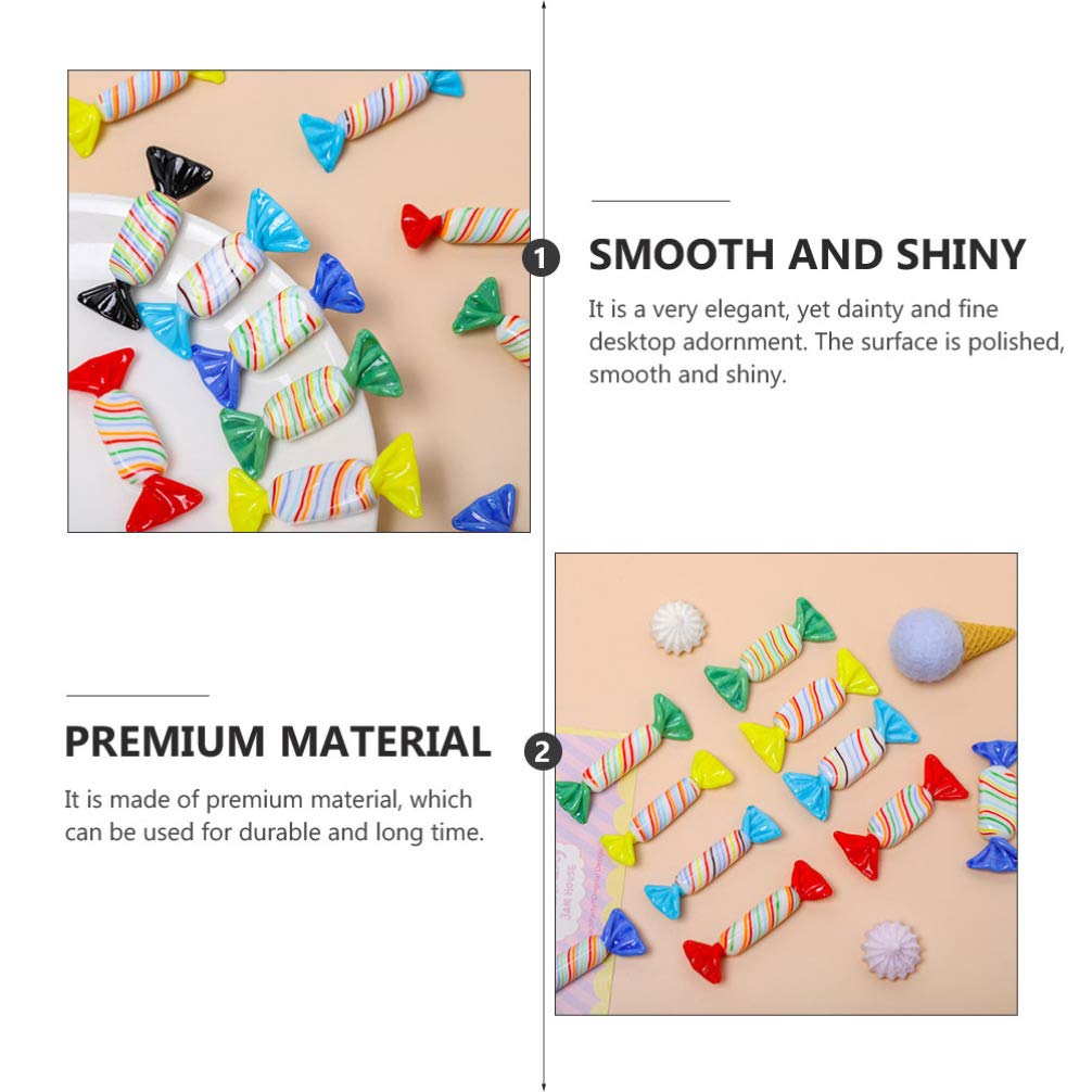 4pcs Glass Candy Ornaments - Unique Home Decor for Parties & Gifts