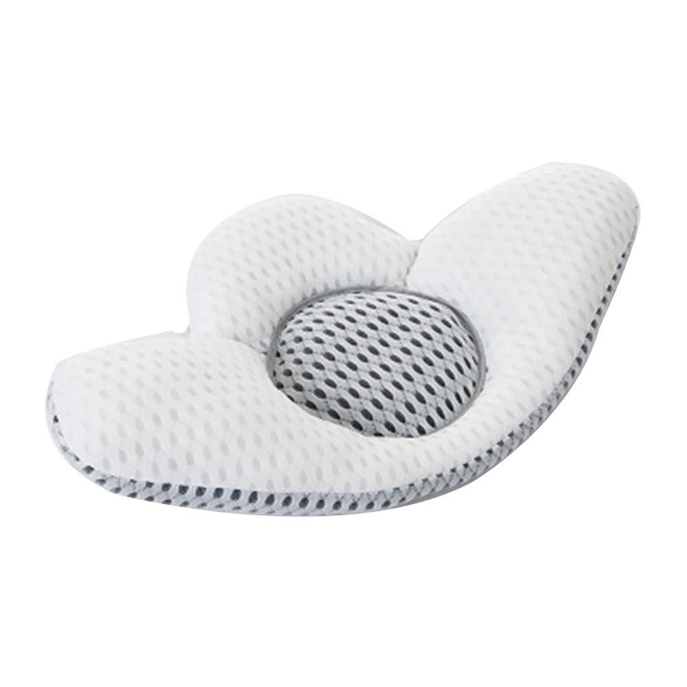 Jzenzero Buckwheat Filled Leaf-Shaped Back Pillow - Organic Support for Pregnancy, Sleep & Waist Pain Relief - Breathable White Cover - Perfect for Maternity, Office Chairs & Bed Rest