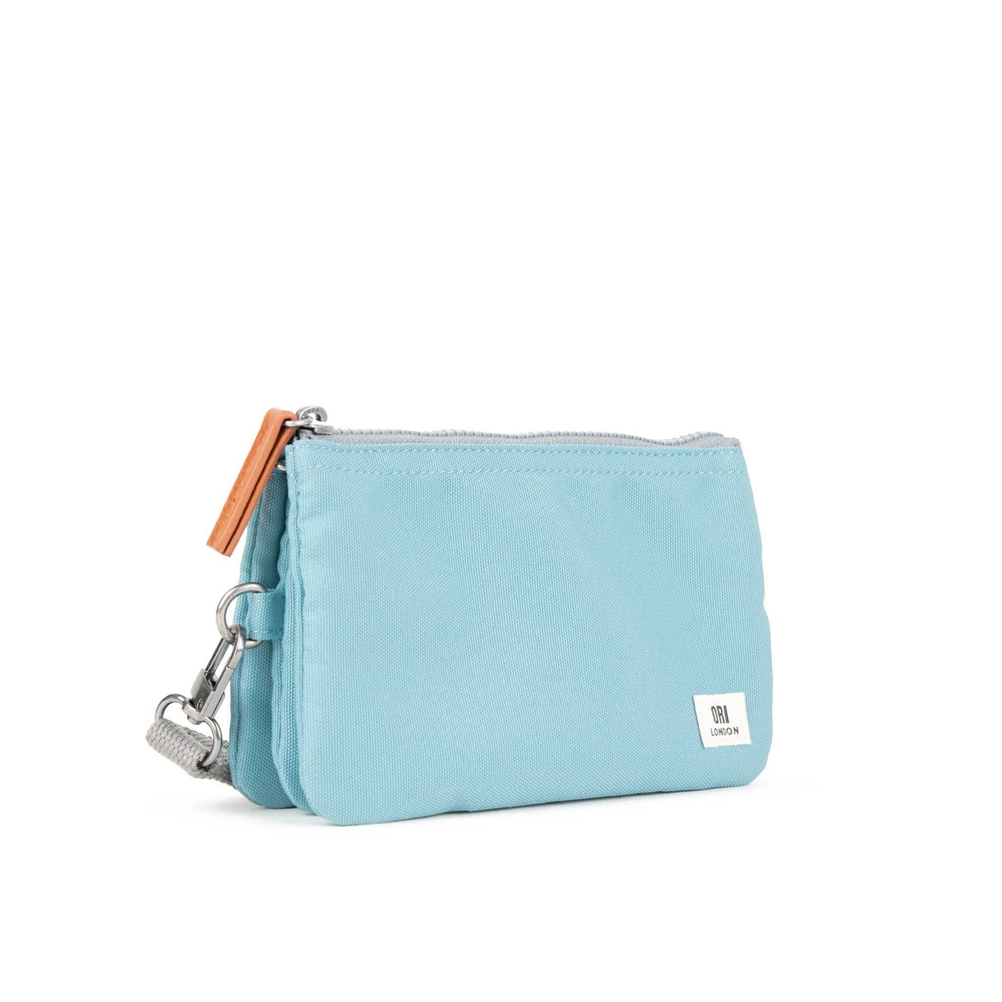 Carnaby Crossbody Bag with Adjustable Wrist Strap - Spearmint Green Recycled Canvas Eco-Friendly Purse for Women - Perfect for Travel, Work & Everyday Use