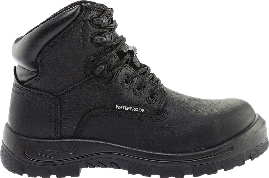 Women's S Fellas Black Poseidon Composite Toe Waterproof Work Boots - 650 | Steel Toe Safety Shoes for Construction, Warehouse & Outdoor Work