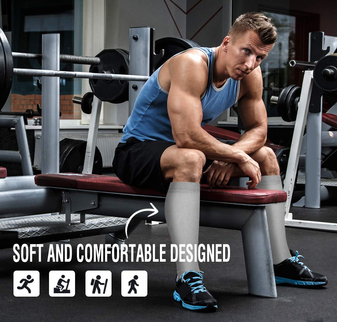 Best Compression Socks for Women & Men - Athletic Support, Improved Circulation & Faster Recovery - Perfect for Running, Travel & Post-Workout Recovery