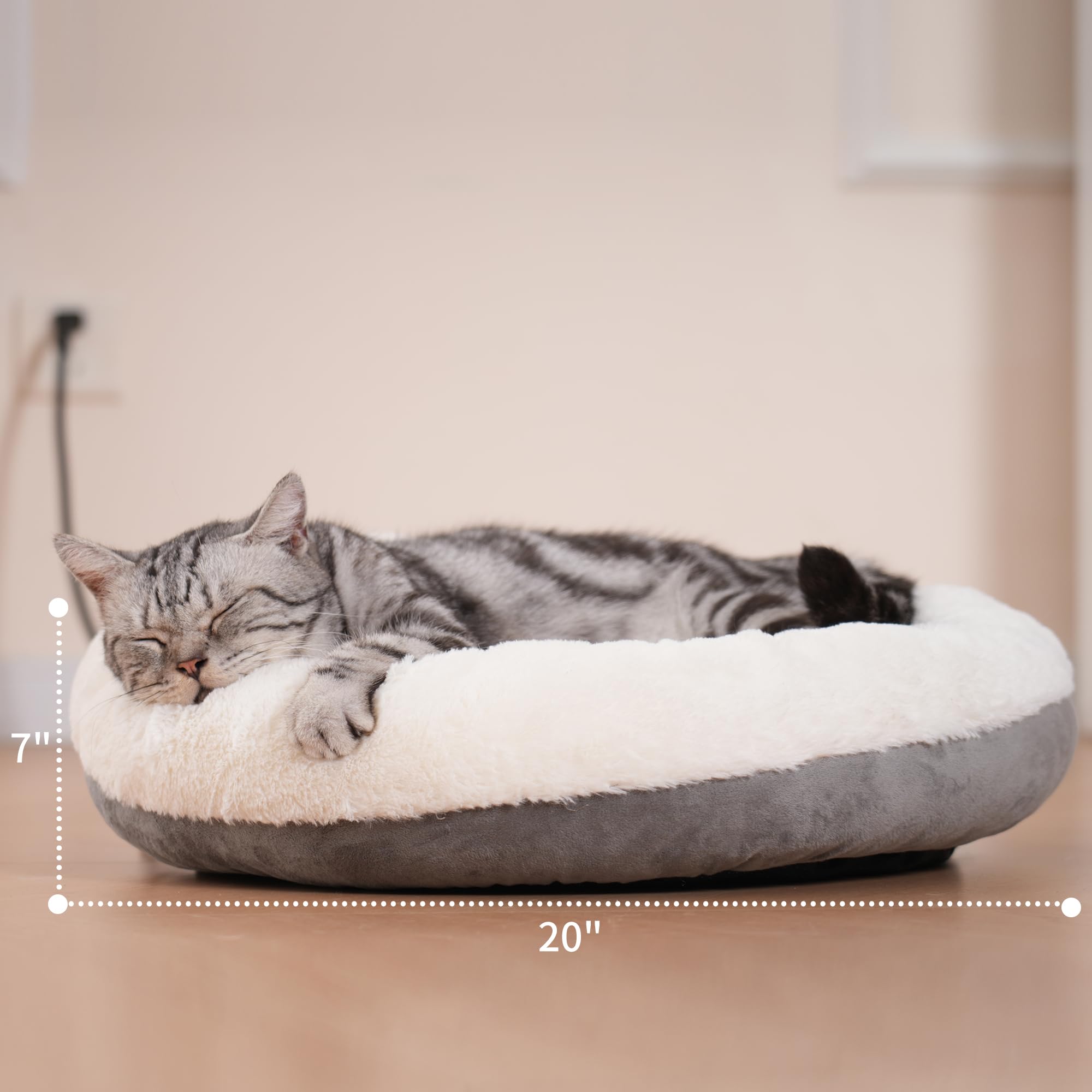 MARUNDA Electric Heated Cat Bed for Indoor Cats & Small Dogs - 20
