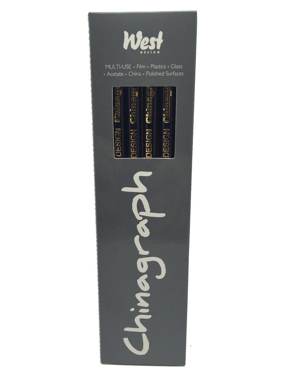 Chinagraph Marking Pencils - Black (Box of 12) - Wax Pencils for Glass, Metal & Ceramic Marking - Ideal for DIY, Crafts & Industrial Use