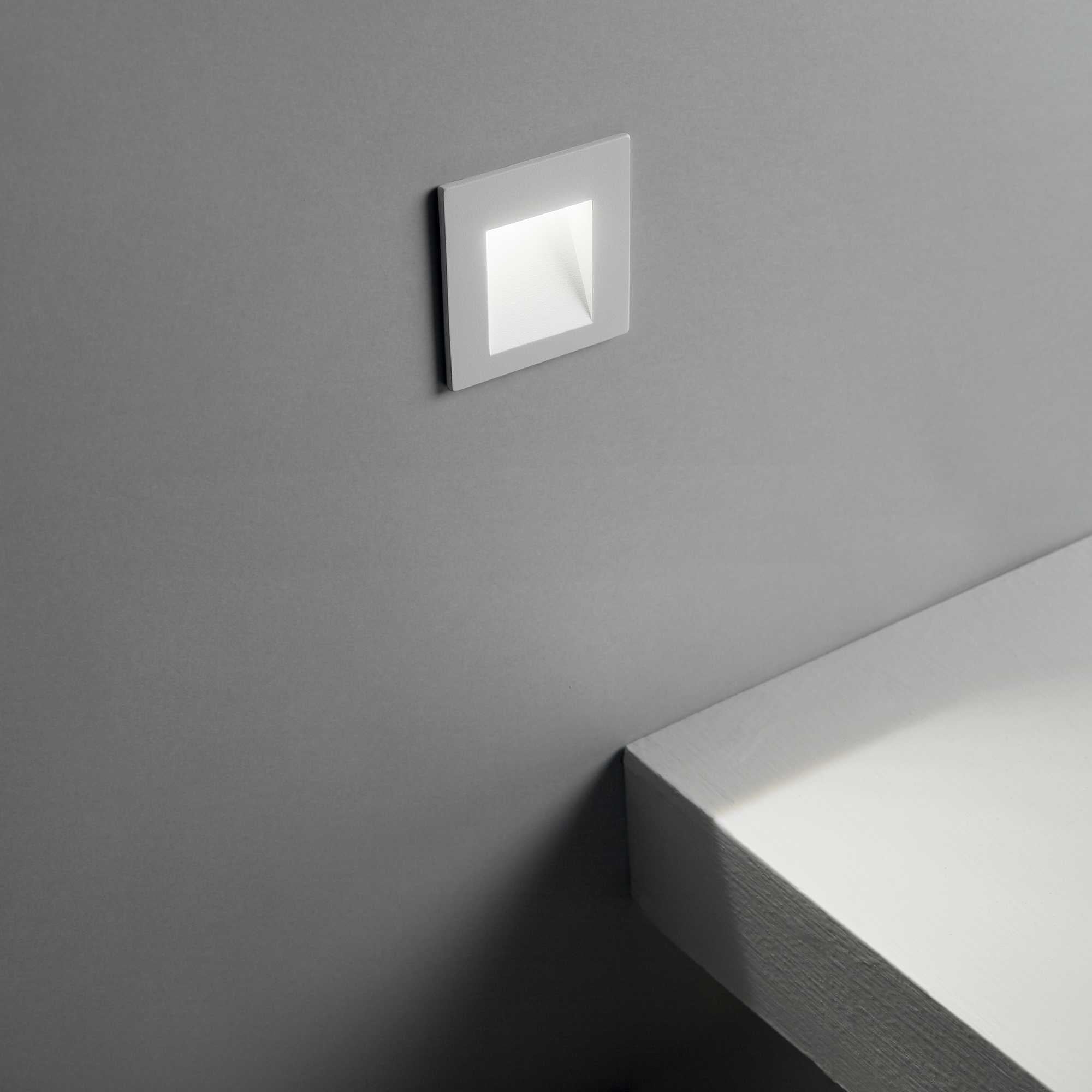 Bit Recessed Wall Light - Anthracite & White Finish | Modern Indoor & Outdoor Lighting for Homes, Hallways & Gardens
