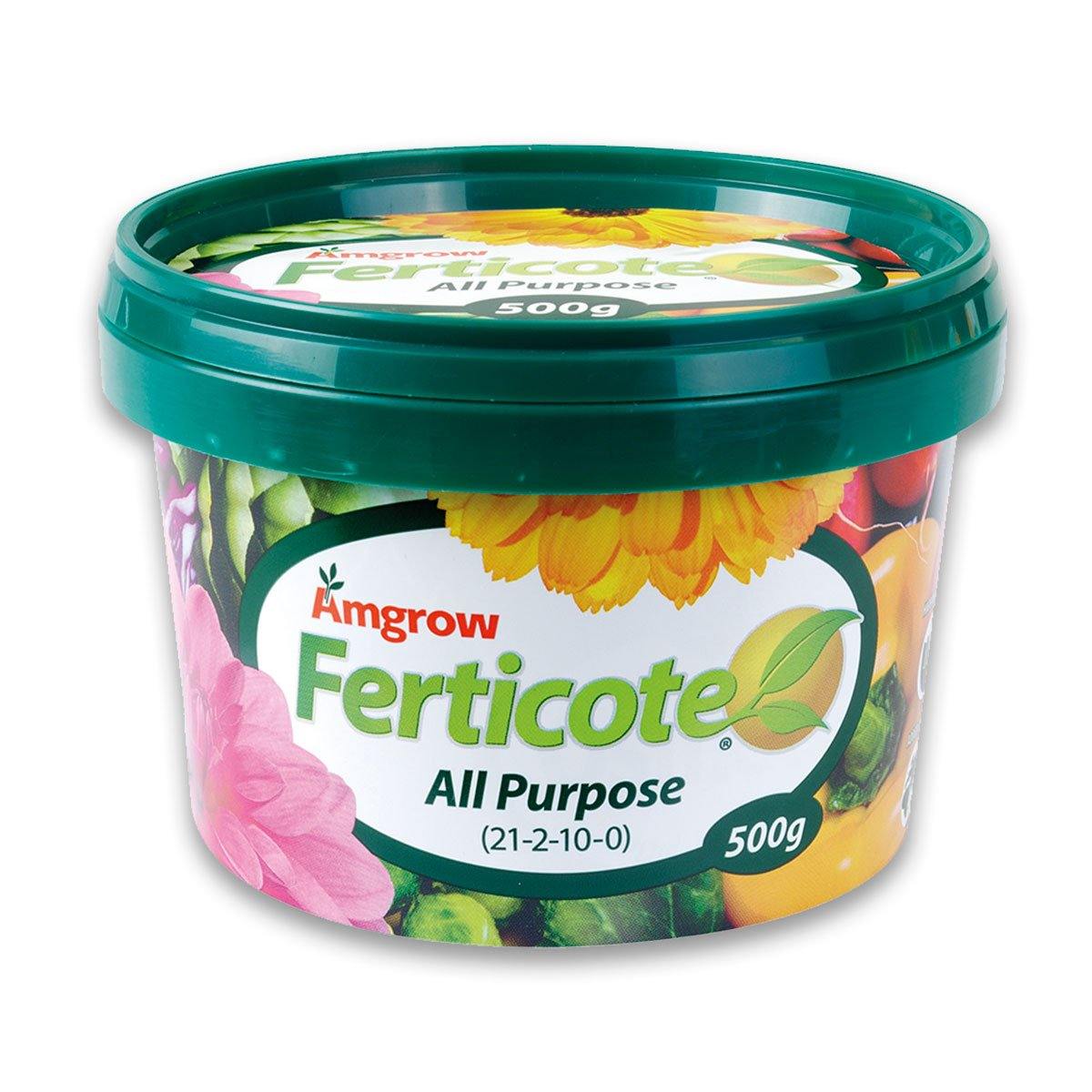Amgrow Ferticote All Purpose Slow Release Fertilizer 500G - Premium Plant Food for Indoor & Outdoor Gardens, Lawns, Flowers & Vegetables