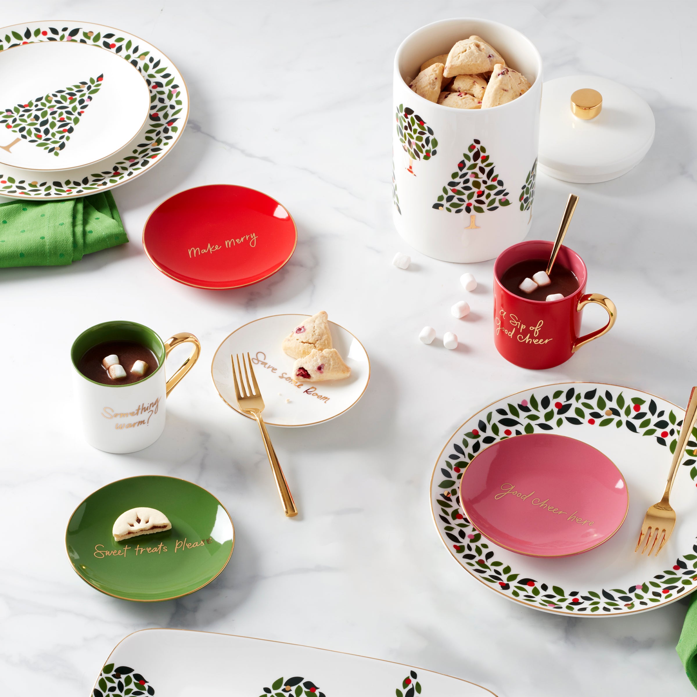 Evergreen 12-Piece Dinnerware Set - Porcelain Plates, Bowls & Mugs - Elegant Dinnerware for Family Meals, Dinner Parties & Everyday Use