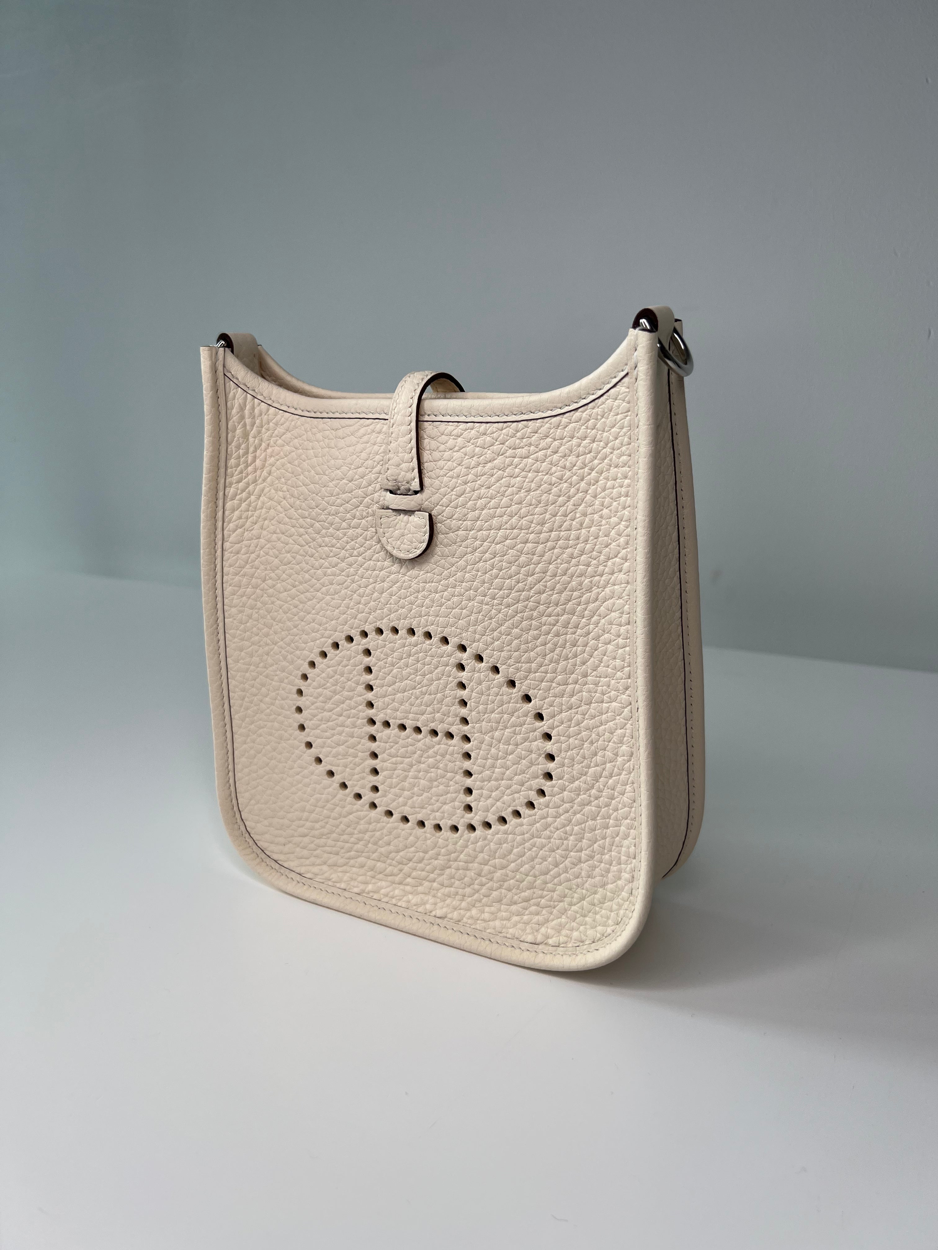 Hermès Mini Evelyne Nata Crossbody Bag - Luxury Leather Shoulder Purse for Women | Perfect for Everyday Use, Travel & Casual Outings