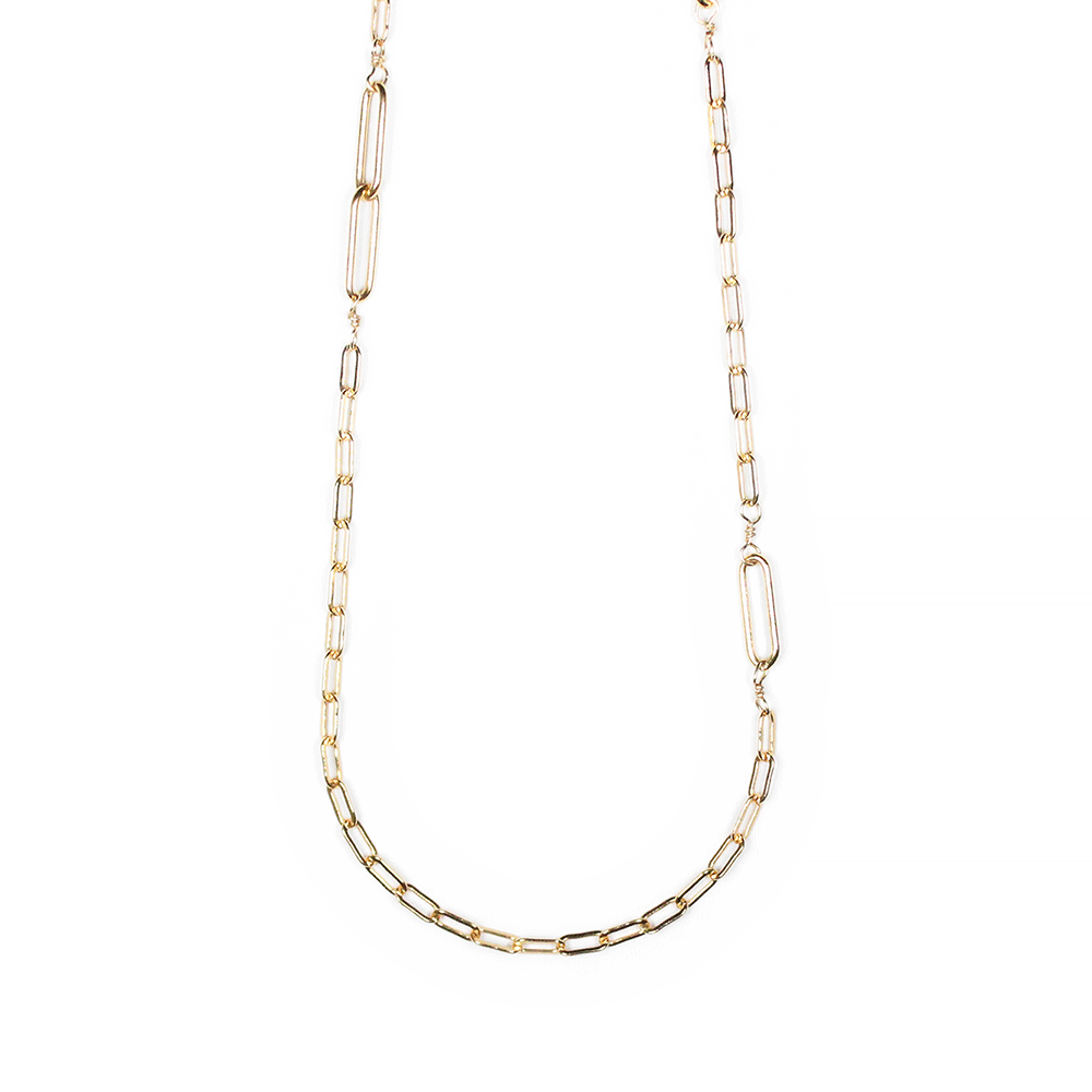 Bloom Jewelry 14K Gold Paperclip Layering Necklace Set - Minimalist Dainty Chain Necklaces for Women, Perfect for Layering & Everyday Wear - Ideal for Gifts, Date Nights & Office Outfits