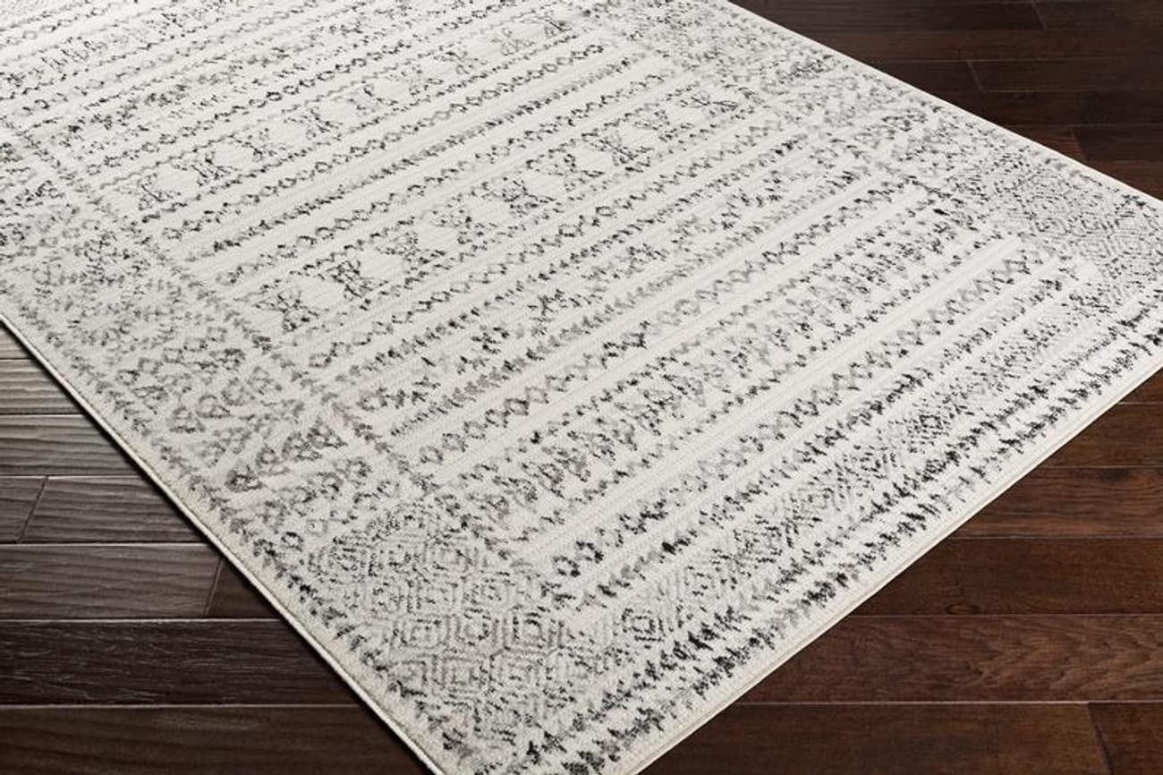 Mark&Day 6x9 Nederwoud Light Gray Area Rug - Soft Modern Carpet for Living Room, Bedroom, Kitchen - 6'7