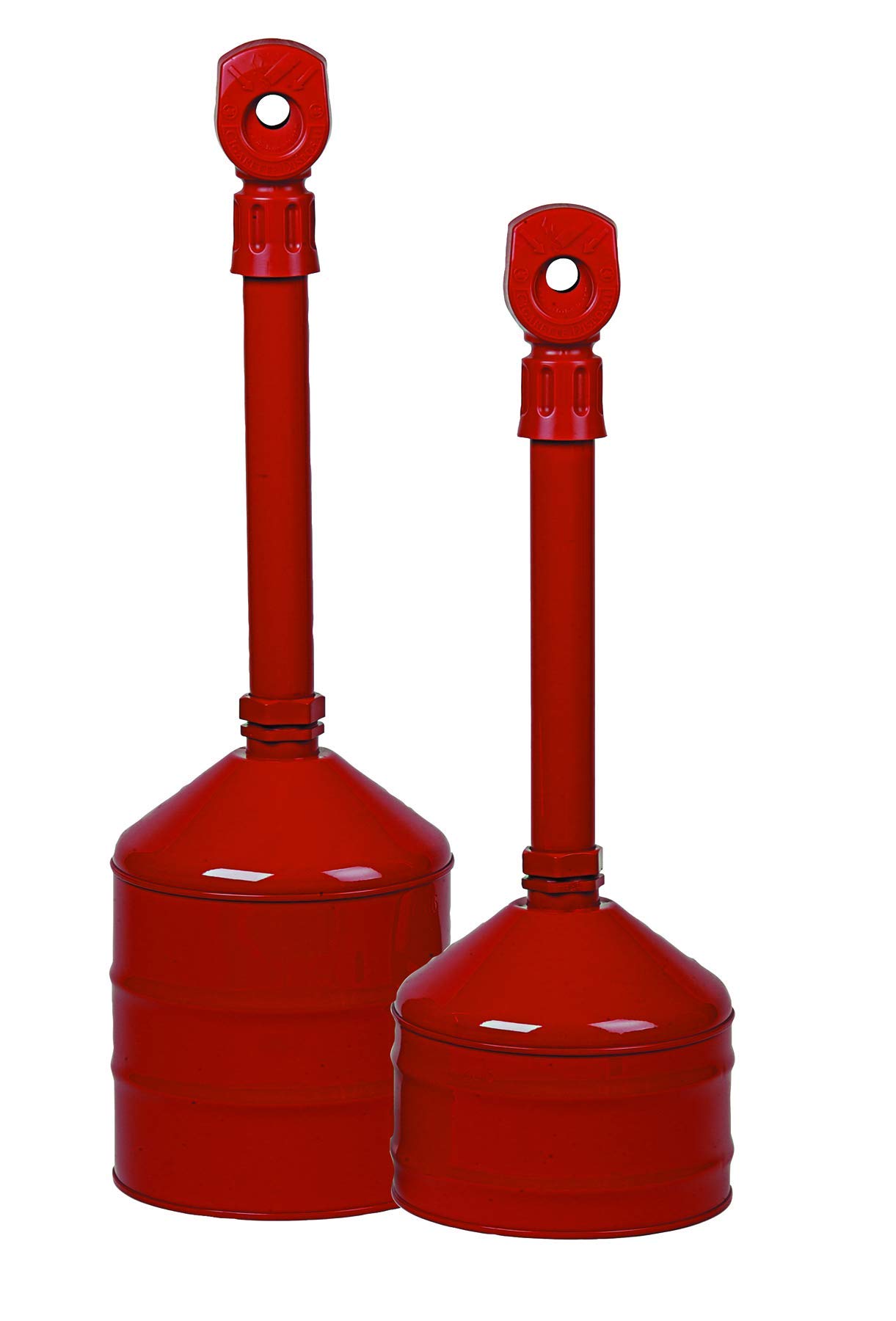 Justrite 26811R Heavy Duty Steel Cigarette Butt Receptacle - 5 Gallon Capacity, 11.5