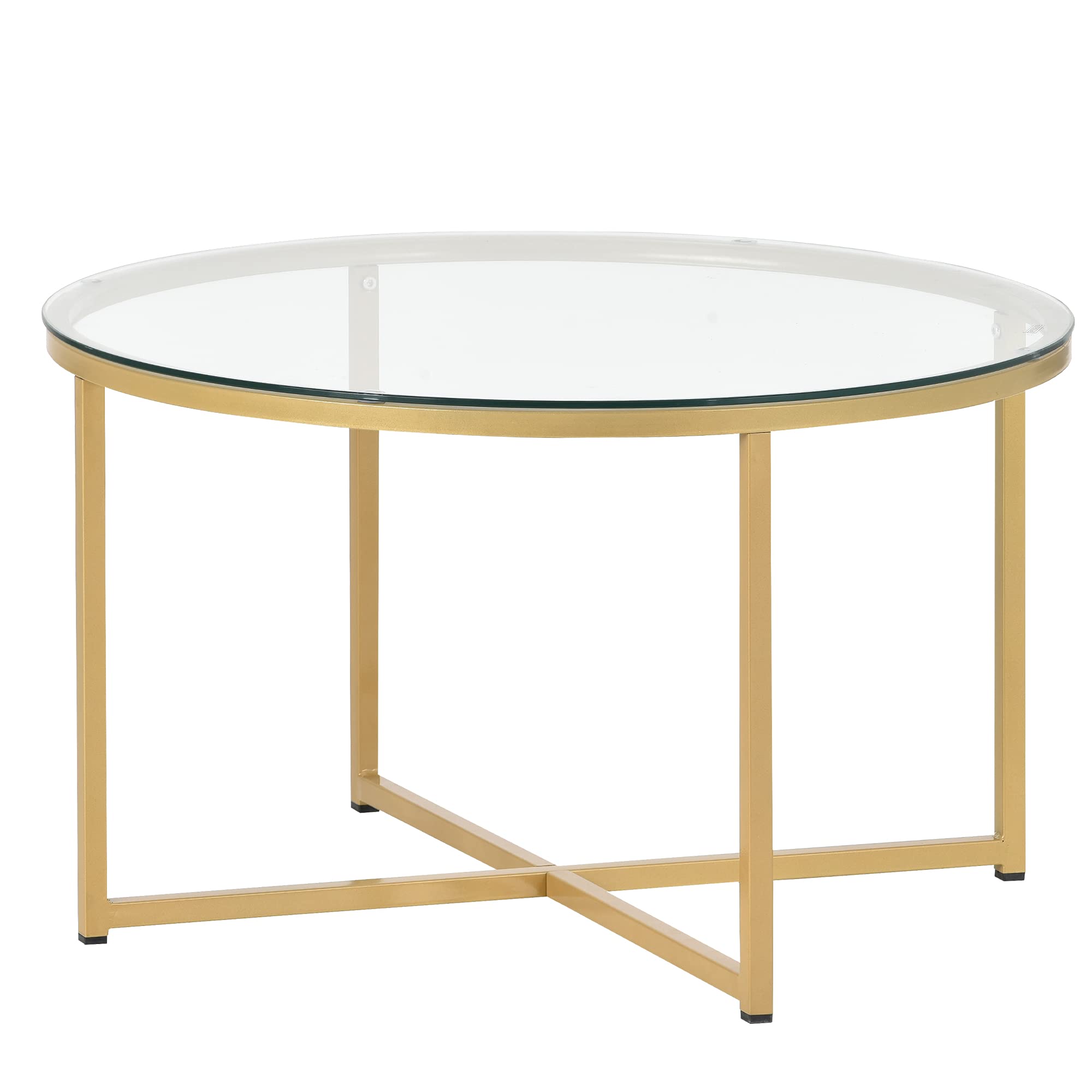 Modern Glass Coffee Table & End Table - Stylish Living Room Furniture for Small Spaces, Home Decor & Accent Piece