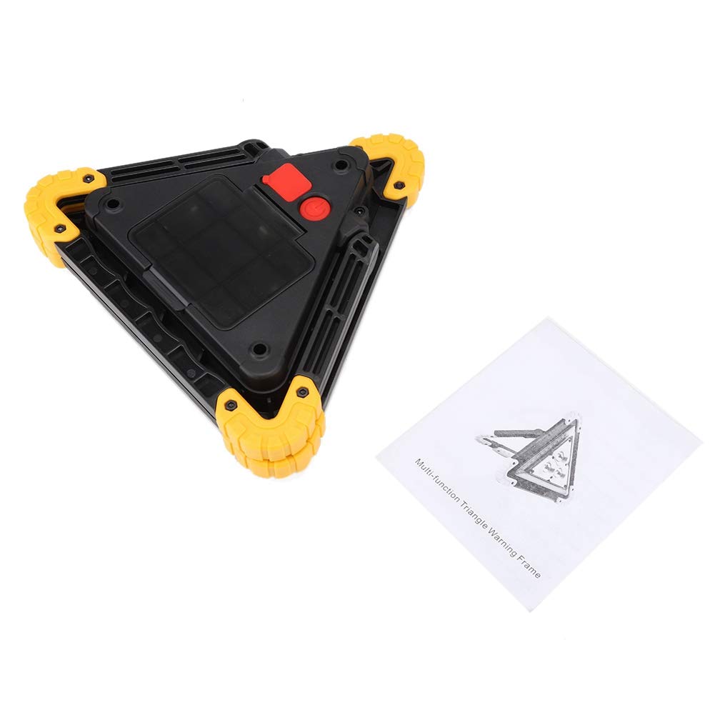Multifunctional LED Car Stop Sign - Red Emergency Breakdown Warning Triangle for Vehicle Safety | Ideal for Roadside Emergencies & Nighttime Visibility