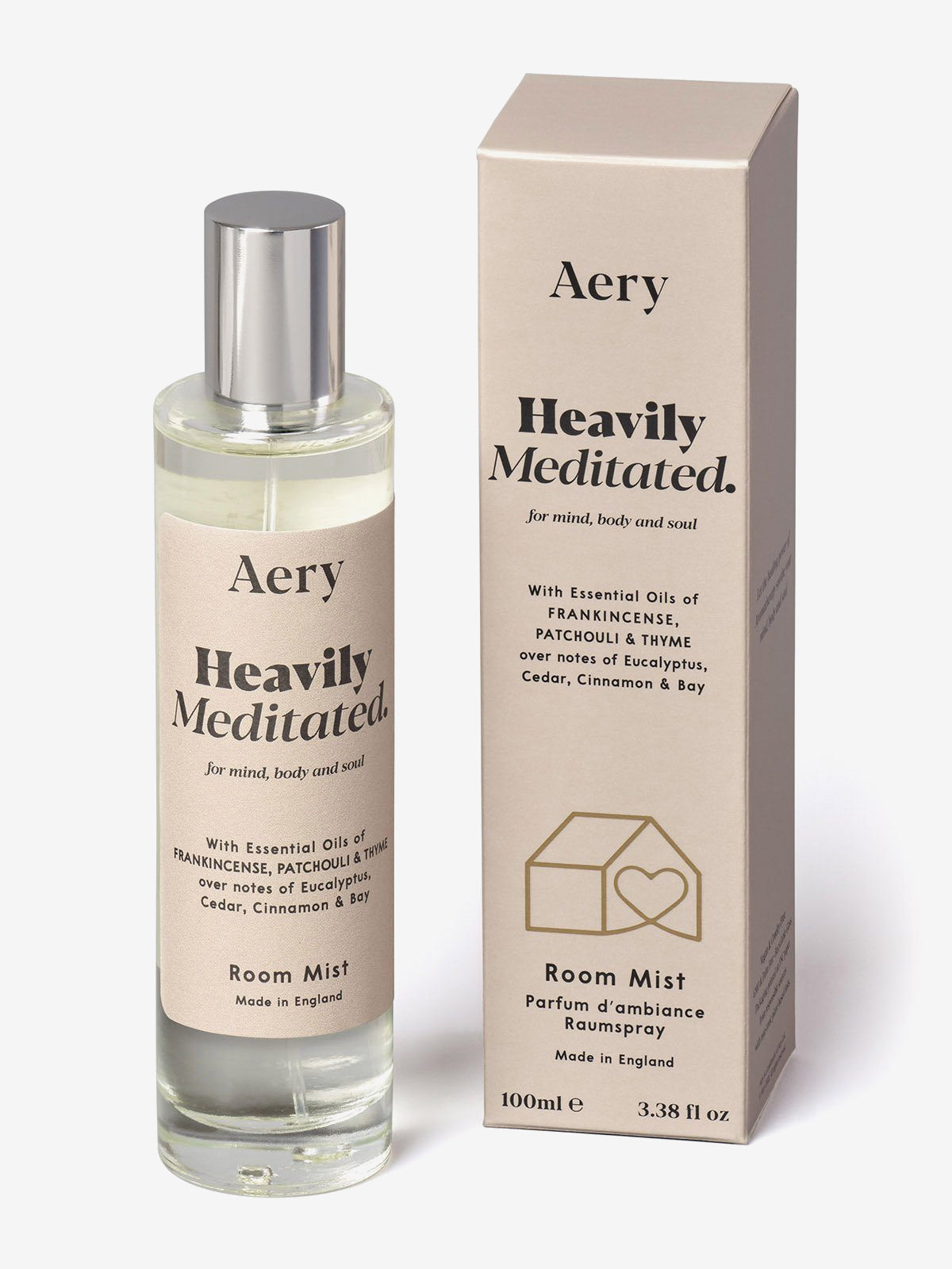 Aery Aromatherapy Room Spray - Lavender Essential Oil for Stress Relief & Relaxation | Perfect for Bedroom, Yoga Studio & Meditation Spaces