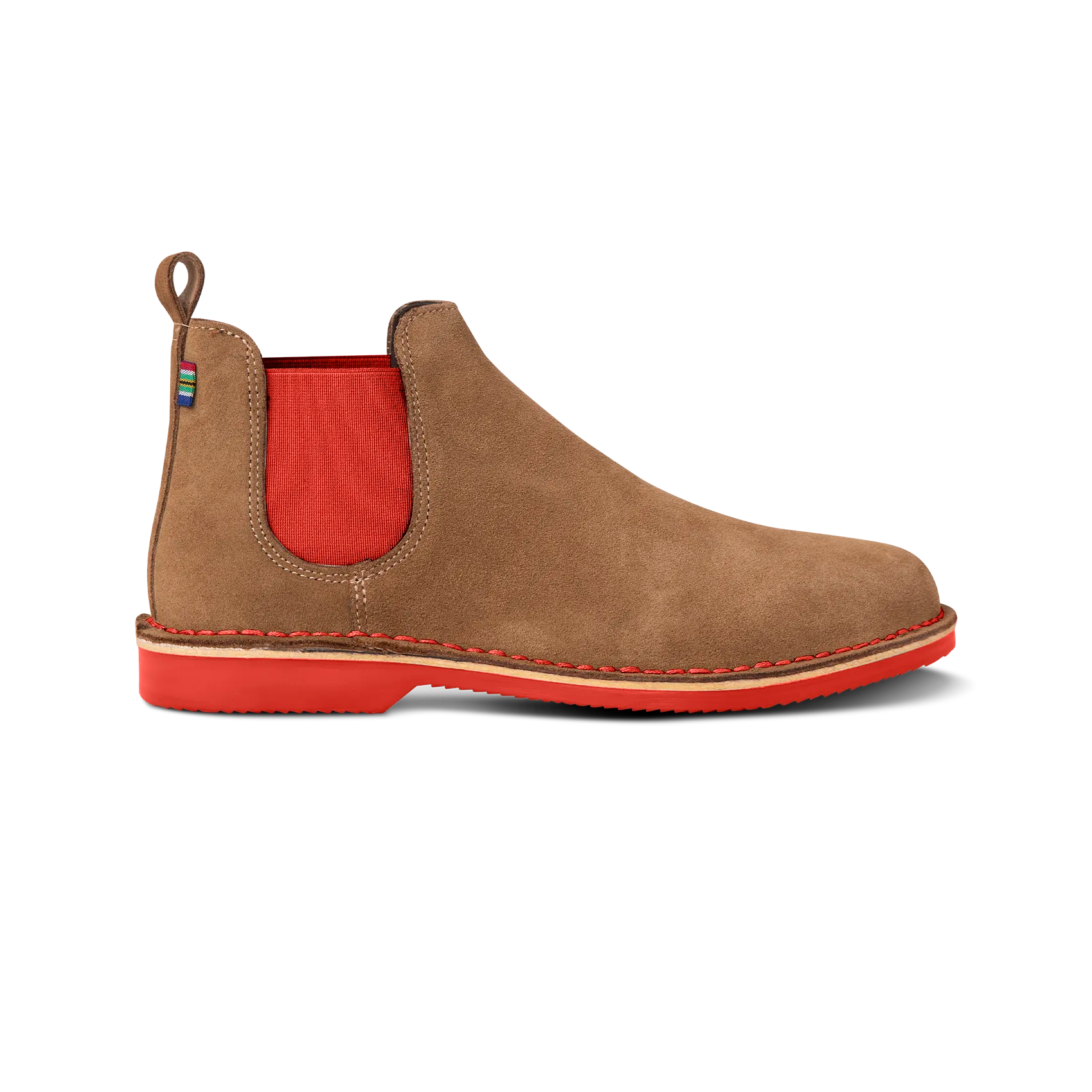 Premium Chelsea Boots Pinotage with Red Sole - Stylish & Comfortable Ankle Boots for Men & Women | Perfect for Casual Wear, Office & Outdoor Activities
