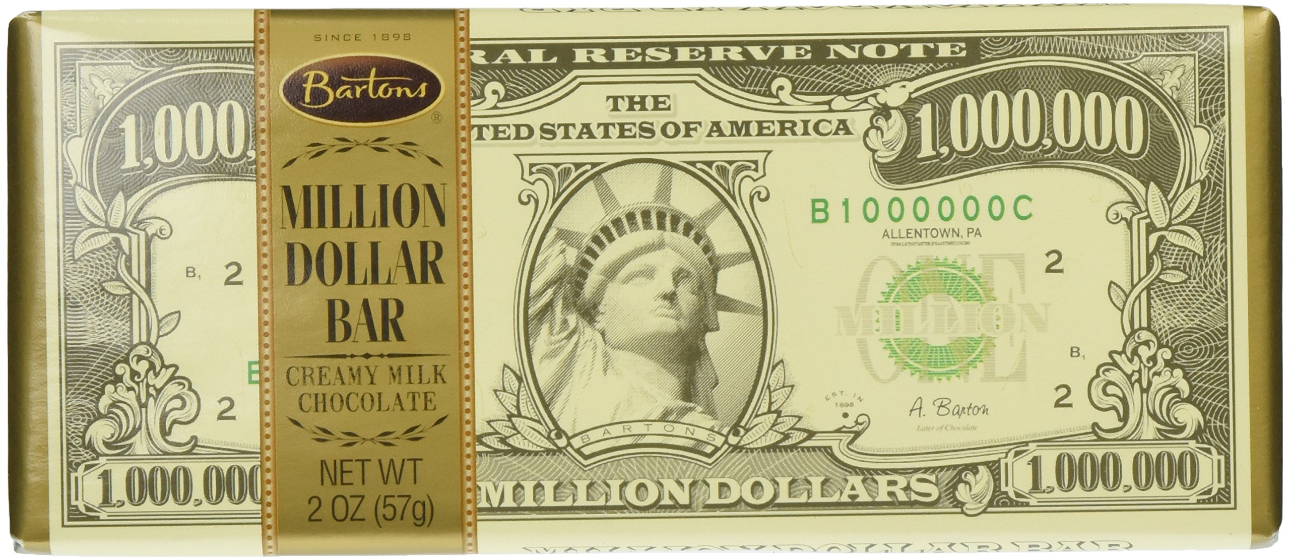 3-Pack 12 Million Dollar Milk Chocolate Bars - 2 Oz Each | Premium Gourmet Chocolate Gifts for Birthdays, Holidays & Corporate Events