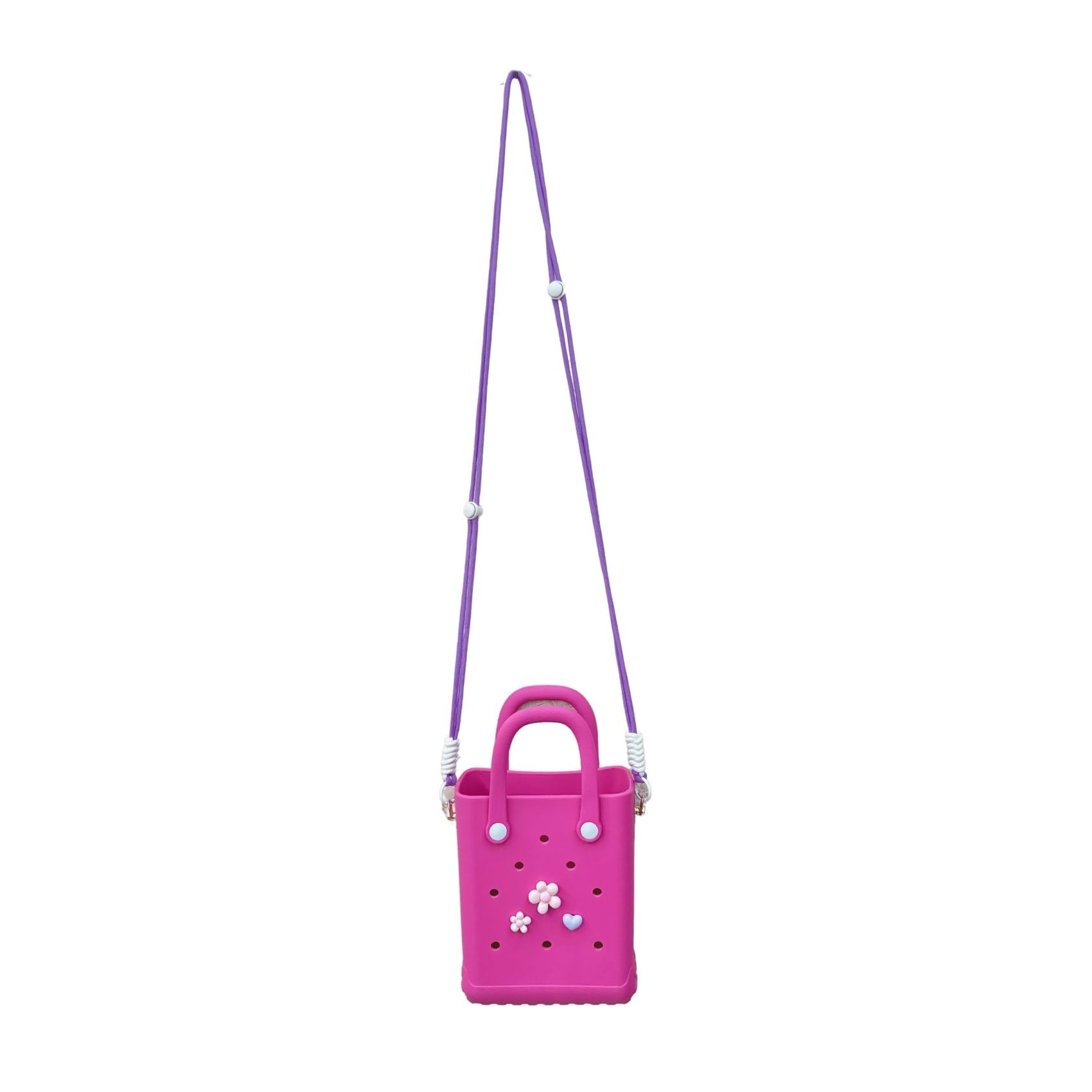X Small Rubber Beach Tote Bag - Waterproof Lightweight Crossbody Bag for Beach, Boat, Pool & Sports | Perfect for Travel, Gym & Outdoor Activities