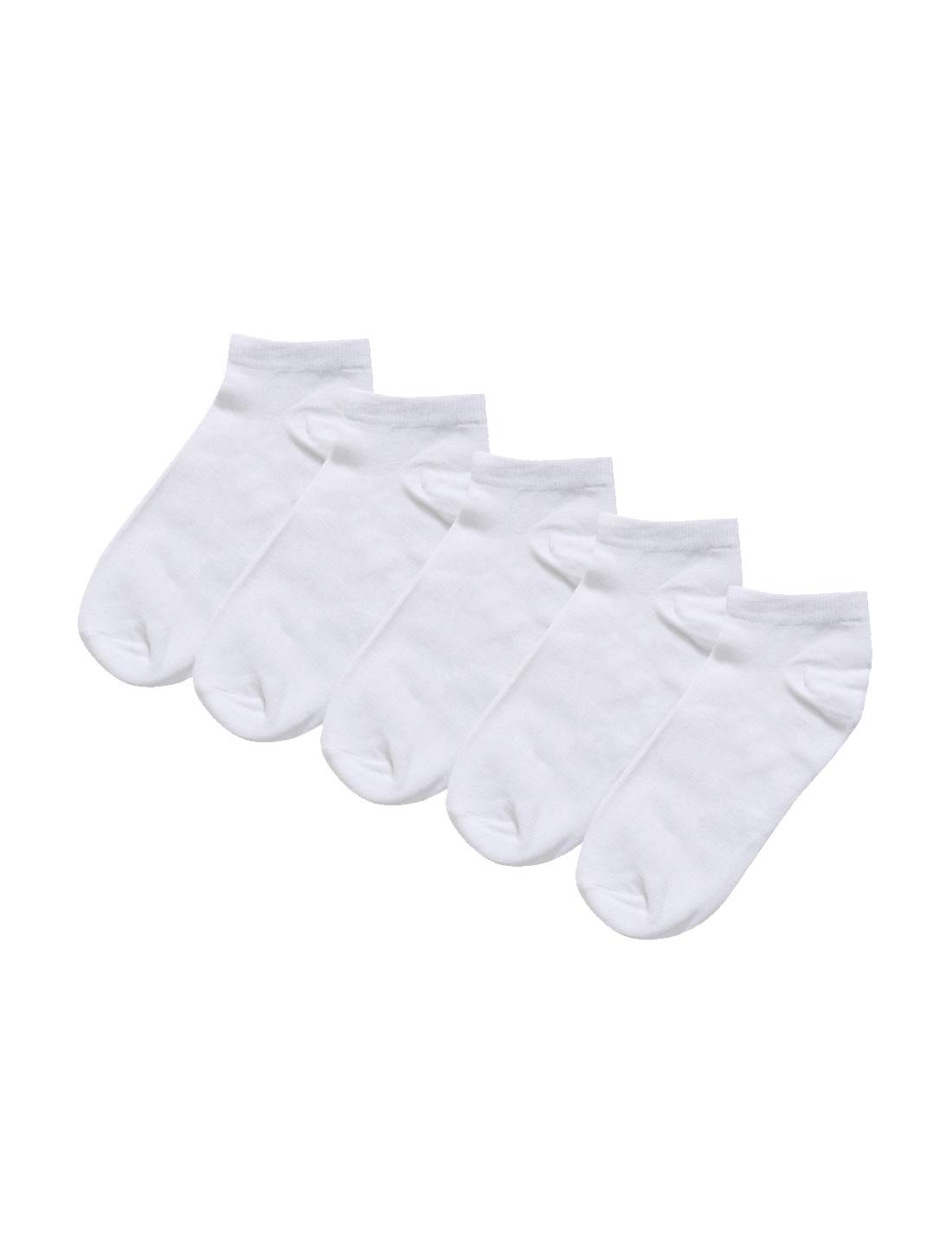 Allegra K Women's Low Cut Athletic Ankle Socks - 5 Pairs Pack for Running, Yoga & Everyday Comfort