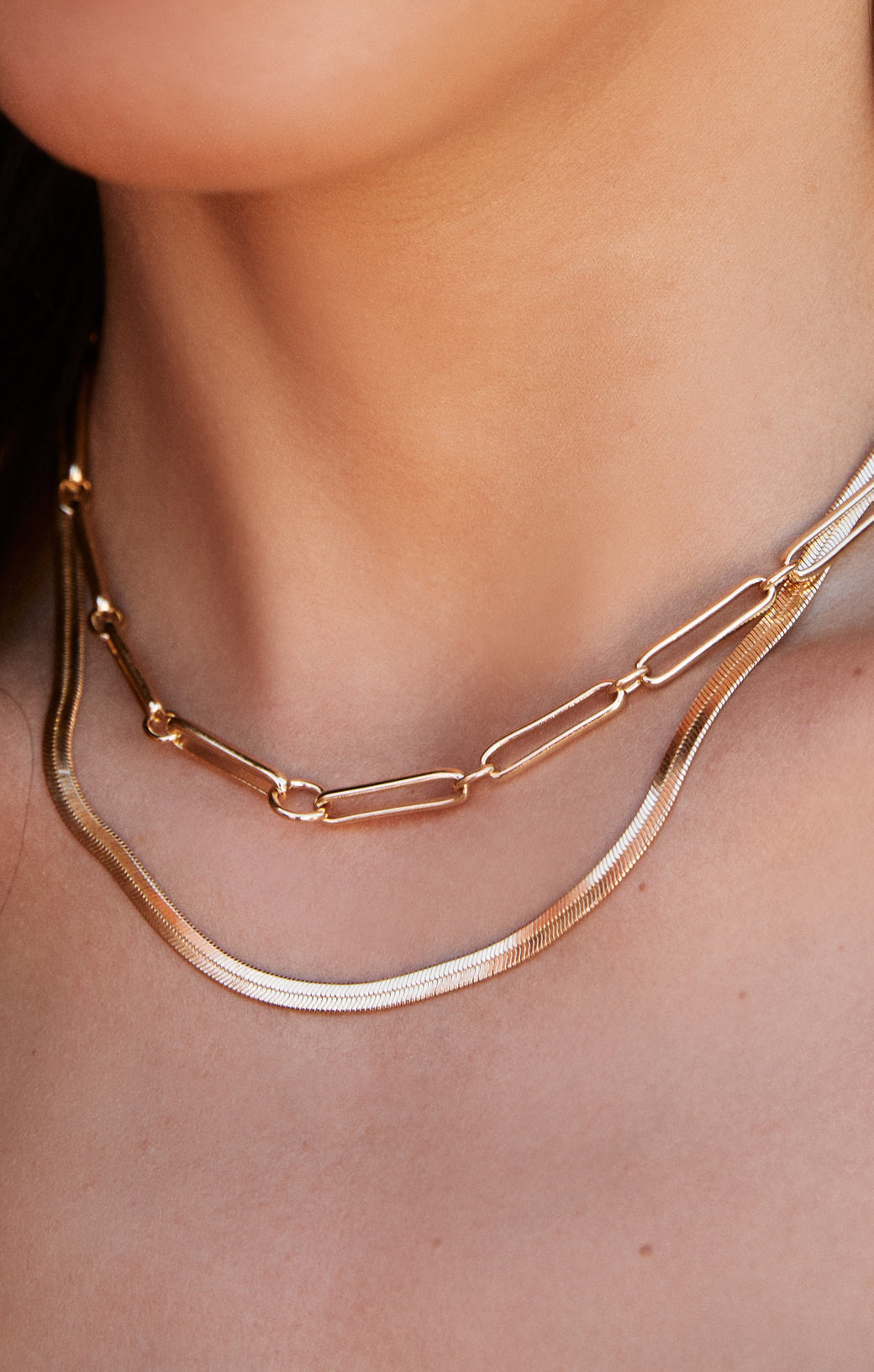 LUV AJ x SIVAN AYLA Barcelona Gold Necklace for Women - Elegant Layering Jewelry for Everyday Wear & Special Occasions