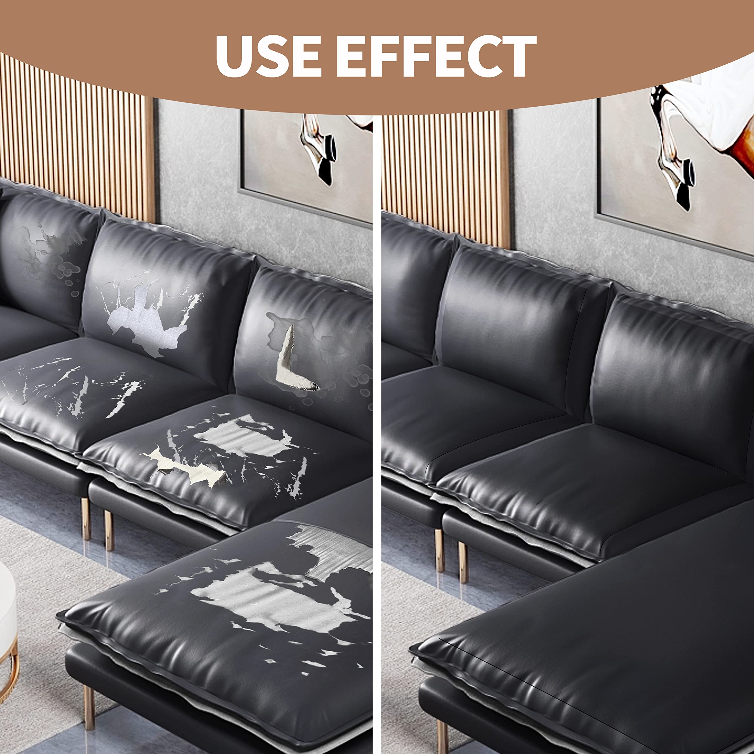 ONine Leather Repair Patch - Self-Adhesive Couch Patch (16x60 Inch) | Scratch Cover for Sofas, Car Seats, Handbags & Jackets | Navy Blue | Easy Peel & Stick | Home & Auto Repair Solution