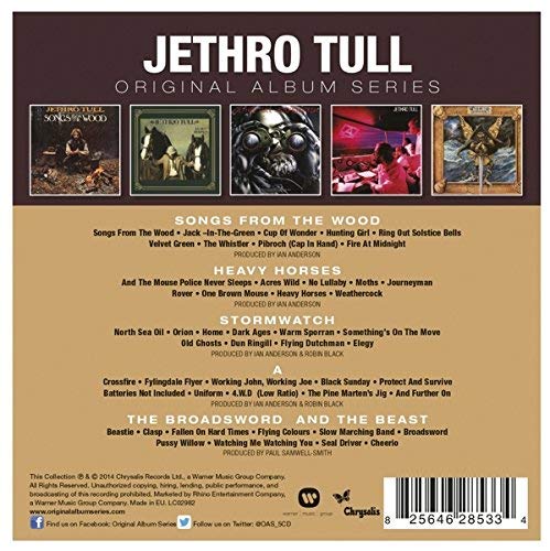 Jethro Tull Greatest Hits Album Collection - Original Album Series Vol. 1 & 2 (5-CD Box Set) | Classic Rock Music for Home Listening, Road Trips & Vinyl Enthusiasts
