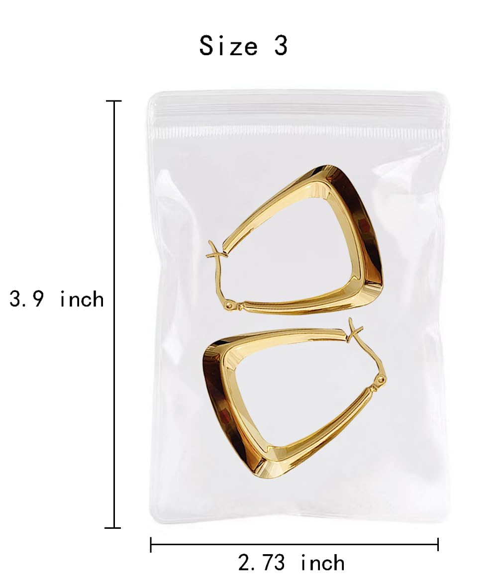 30pcs Clear Jewelry Organizer Bags - 3 Sizes for Earrings, Rings & Necklaces | Travel Jewelry Storage | Anti-Tarnish Protection | Perfect for Travel, Home Organization & Gift Packaging