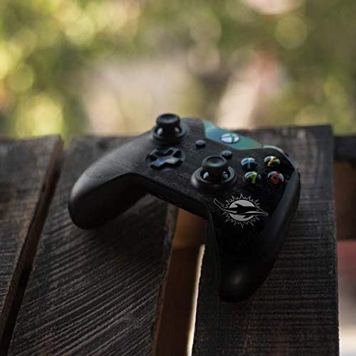 Official NFL Miami Dolphins Black & White Gaming Skin for Xbox One Controller - Custom Decal Wrap Compatible with Xbox One - Perfect for Gaming Enthusiasts & Sports Fans