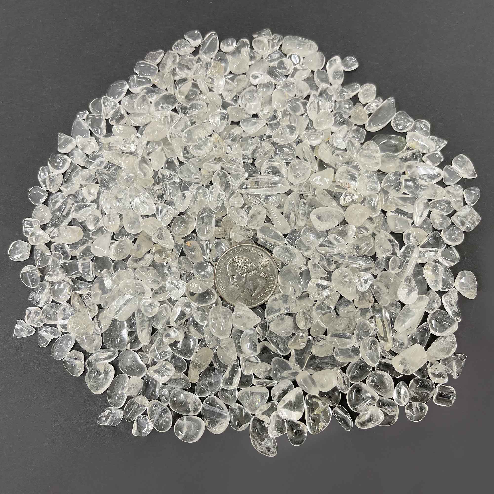 1 lb Natural Clear Quartz Tumbled Chips - Polished Healing Crystals for Meditation, Jewelry Making, Home Decor, Resin Art & Spiritual Healing | Premium Transparent Quartz Gemstones for Energy Work, Feng Shui & Crystal Grids
