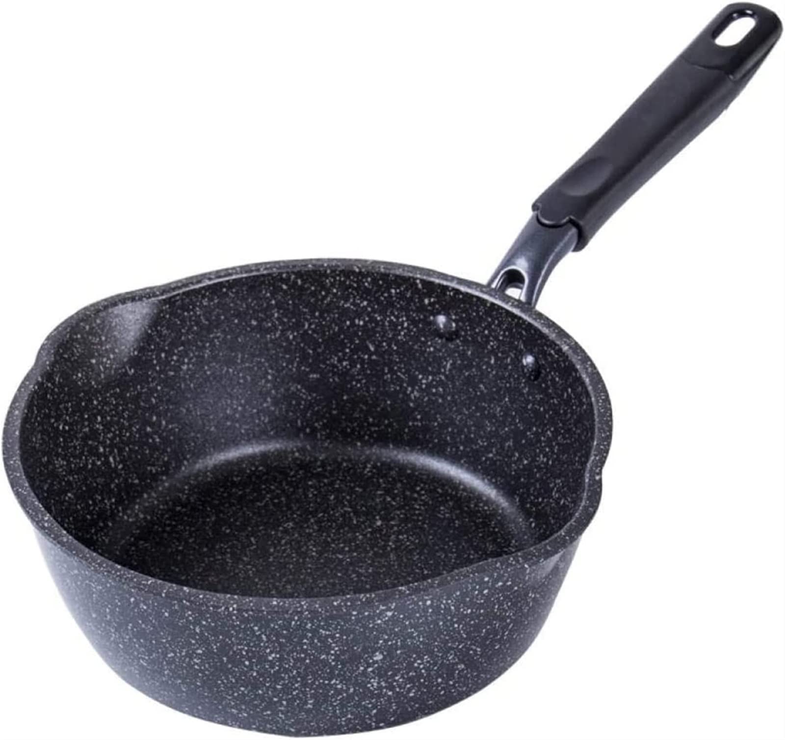 Premium Maifan Stone Flat-Bottomed Wok Pan - 20cm Non-Stick Frying Pan & Milk Pot for Home Cooking | Perfect for Stir-Frying, Boiling Milk & Healthy Family Meals